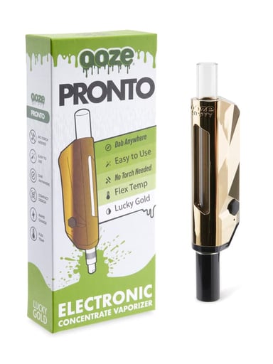 Preview pic of Ooze Pronto Electronic Concentrate Vaporizer – Gold