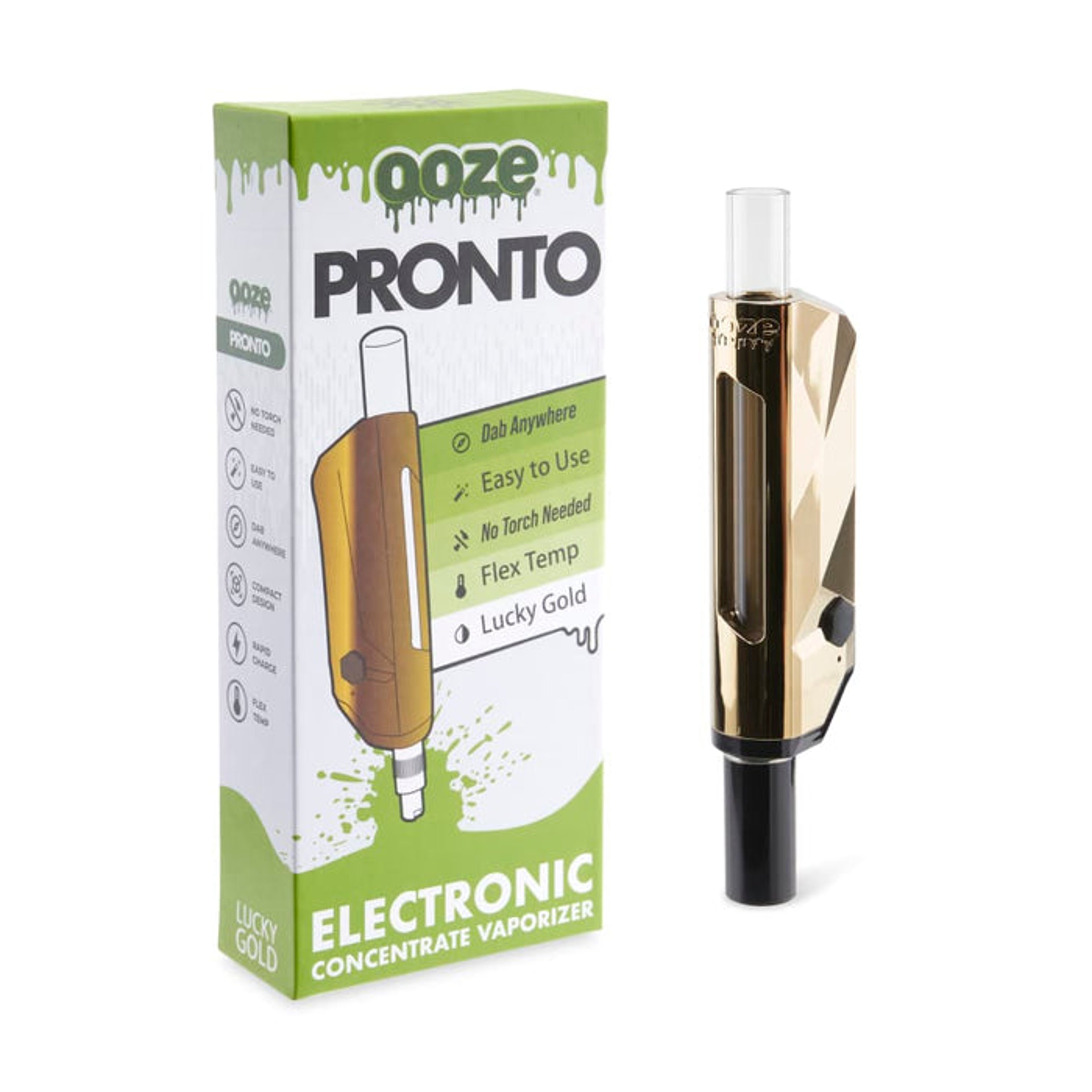 Ooze Pronto Electronic Concentrate Vaporizer – Gold image 0