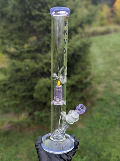 Preview pic of Envy Glass 17" Inline Candle Perc Straight Tube