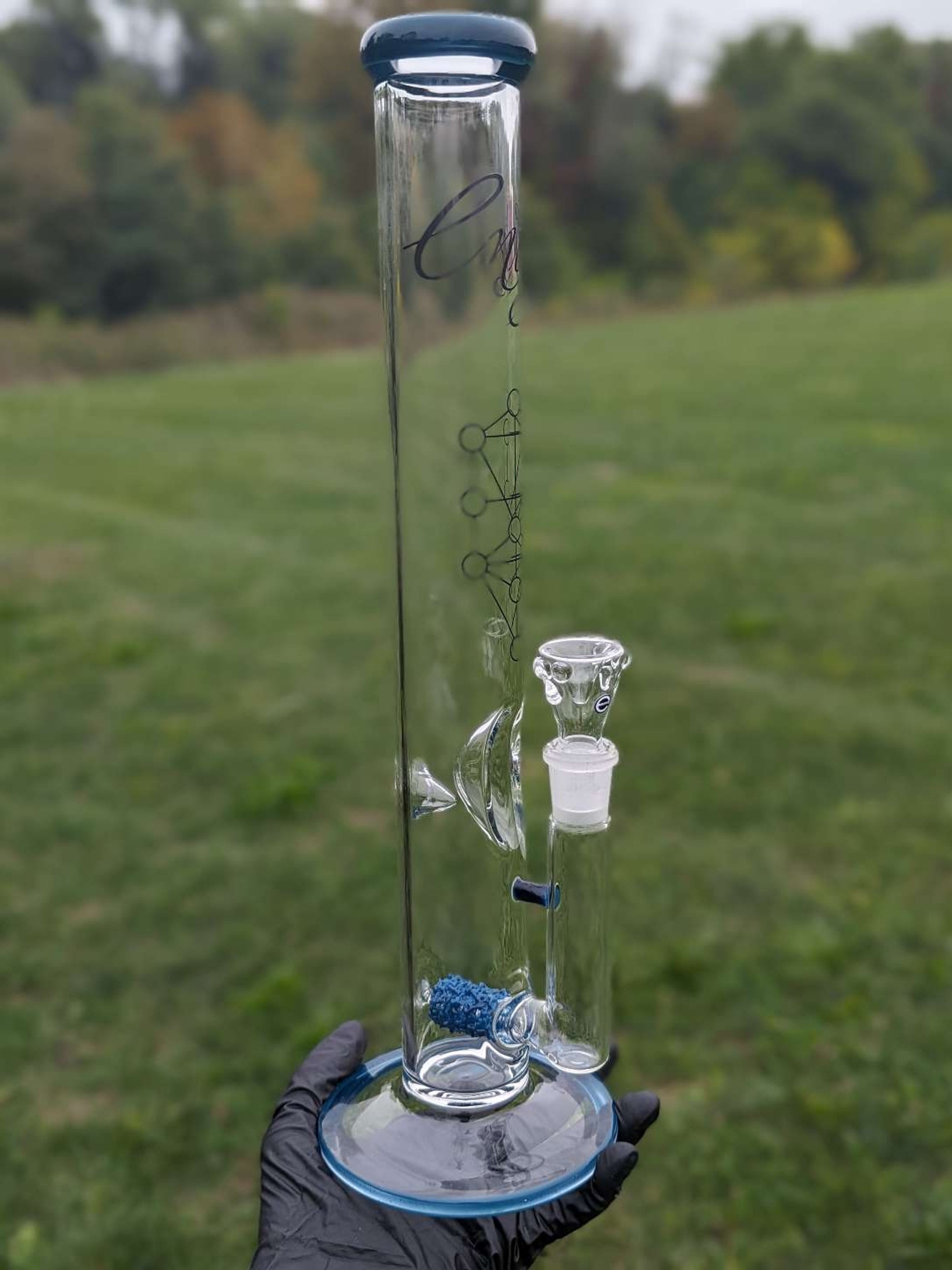 Envy Glass 17" "Pop Rocks" Inline Straight Tube image 0