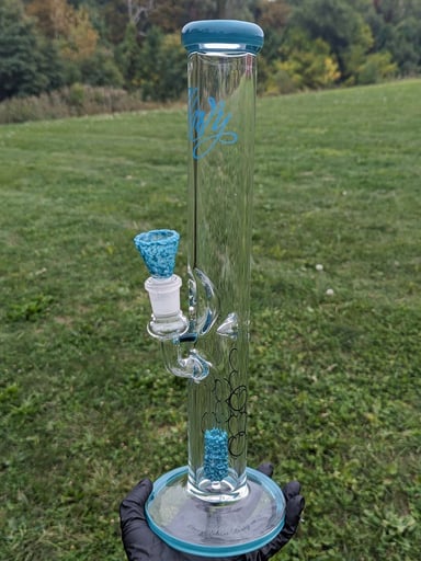Preview pic of Envy Glass 16" "Pop Rocks" Fixed Downstem Straight Bong