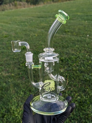 Preview pic of Envy Glass 10" "Pop Rocks" Klein Recycler Dab Rig