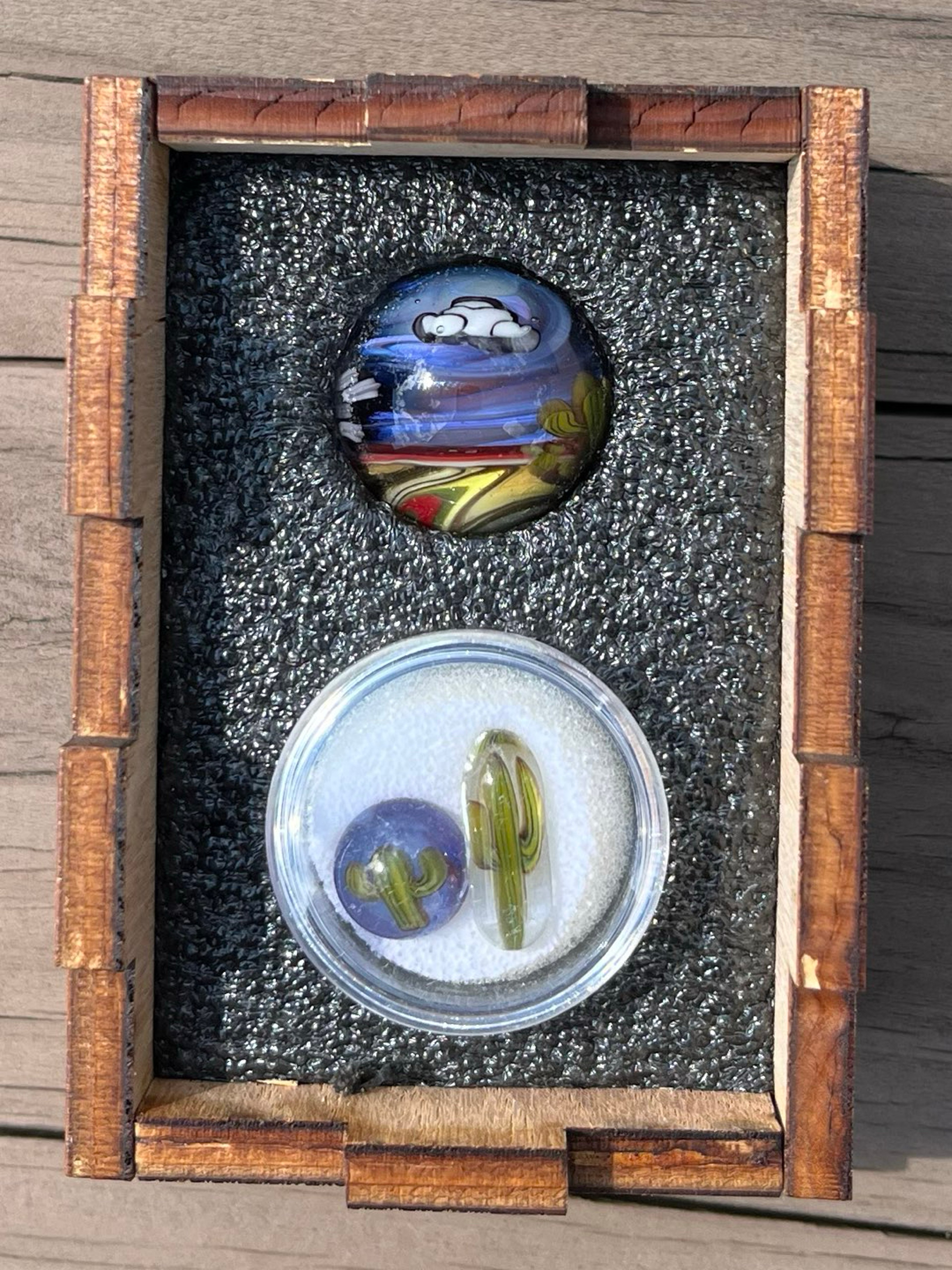 Preview pic of Desert Night Scene Slurper Set by Middleton Glassworks