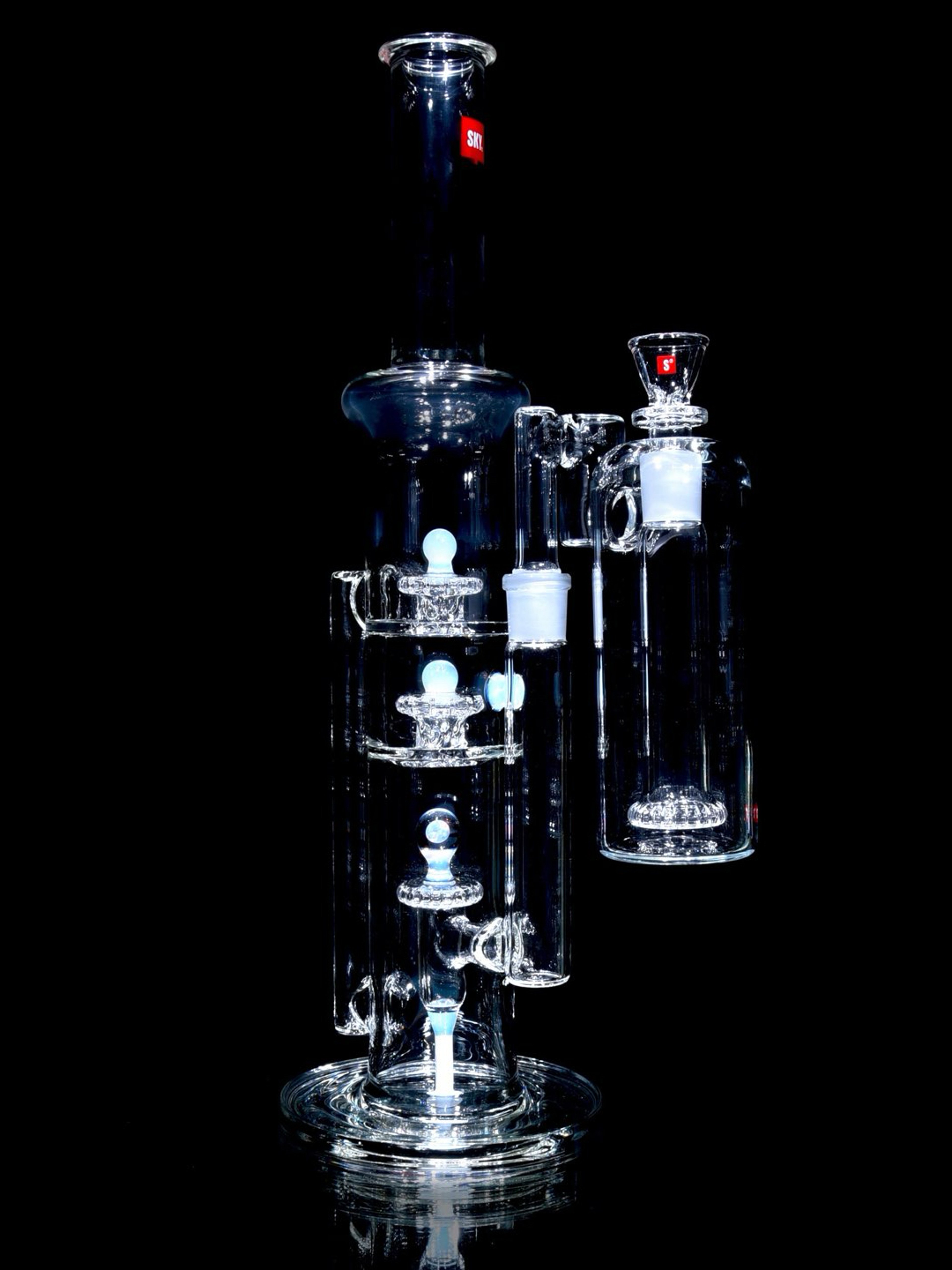 Preview pic of Sky Glass - PA Skycycler Tube & Orbital AC Set - Ghost - 18mm Female