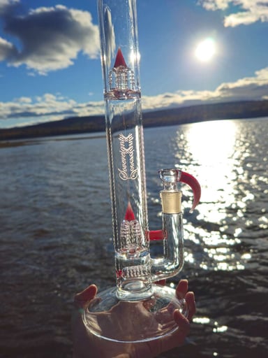 Preview pic of Sovereignty Glass Phoenix over White Satin Stem inv4