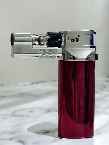 Preview pic of Scorch Multipurpose Butane Torch 3.5” in Deep Glossy Red ♥️