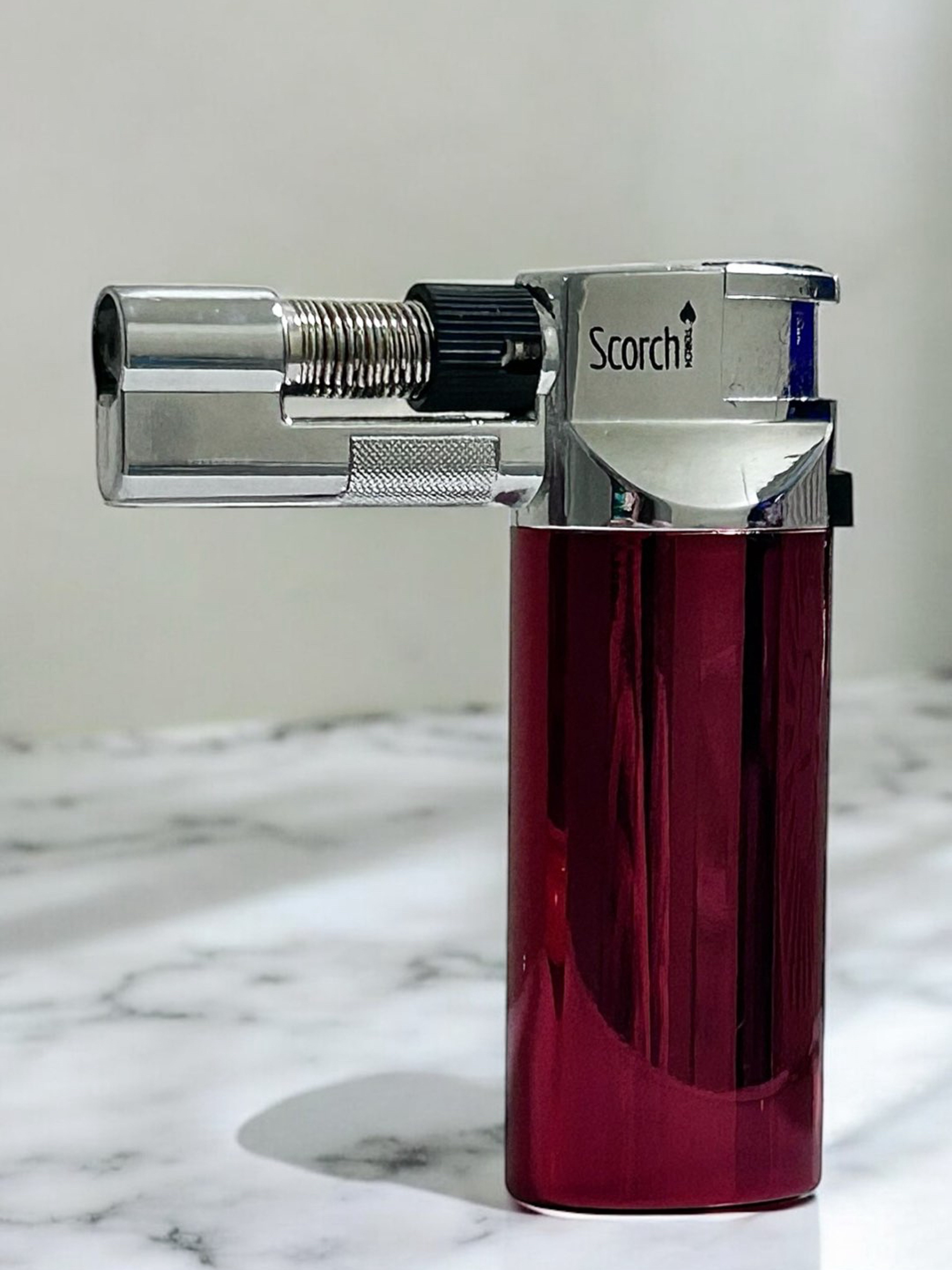 Preview pic of Scorch Multipurpose Butane Torch 3.5” in Deep Glossy Red ♥️