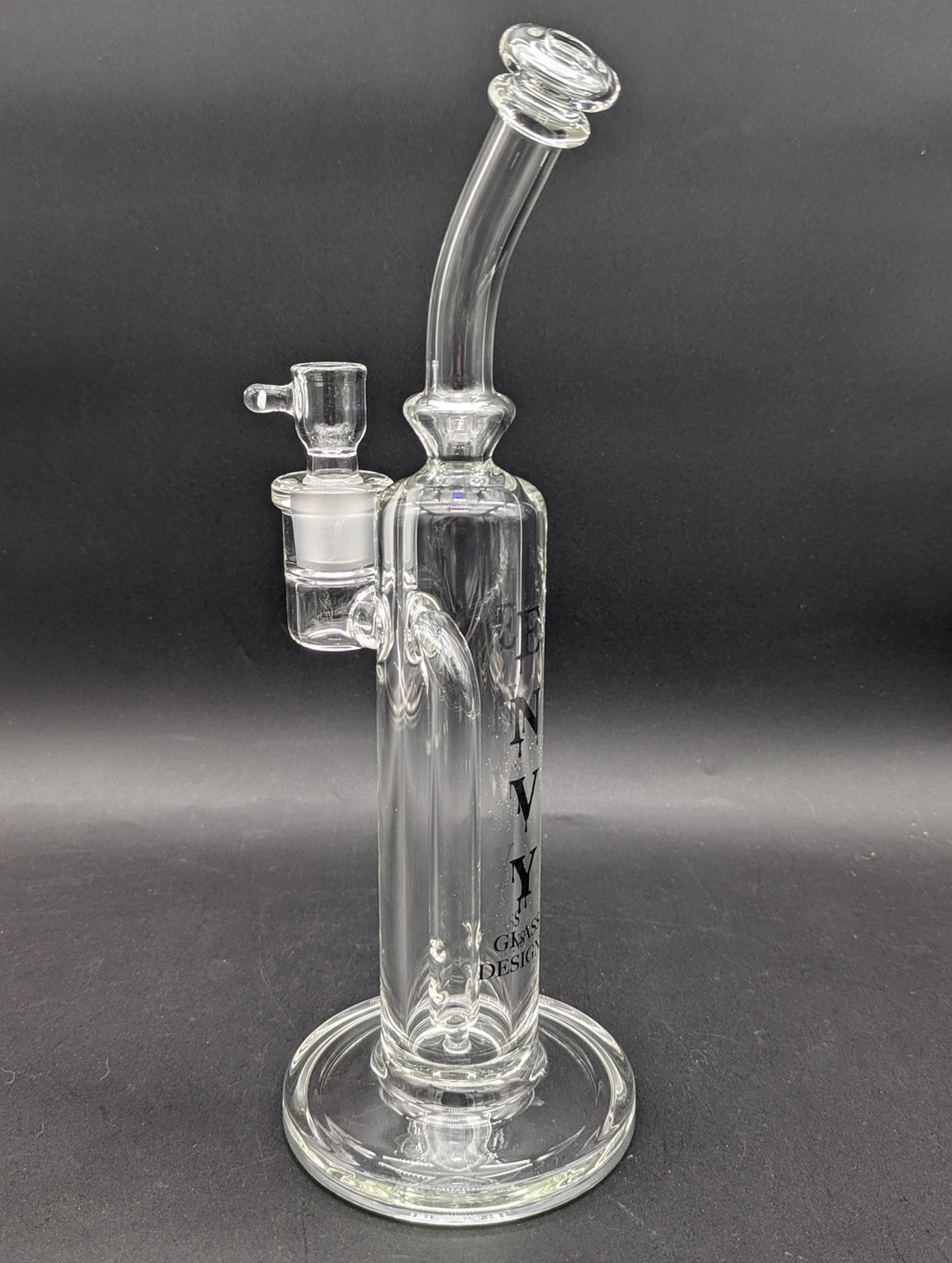 ENVY GLASS 13" BENT NECK FIXED 4 HOLE BONG image 0