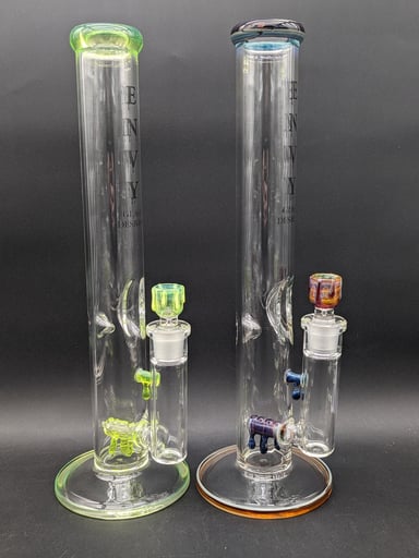 Preview pic of ENVY GLASS 16" INLINE CANDLE SERIES STRAIGHT BONG