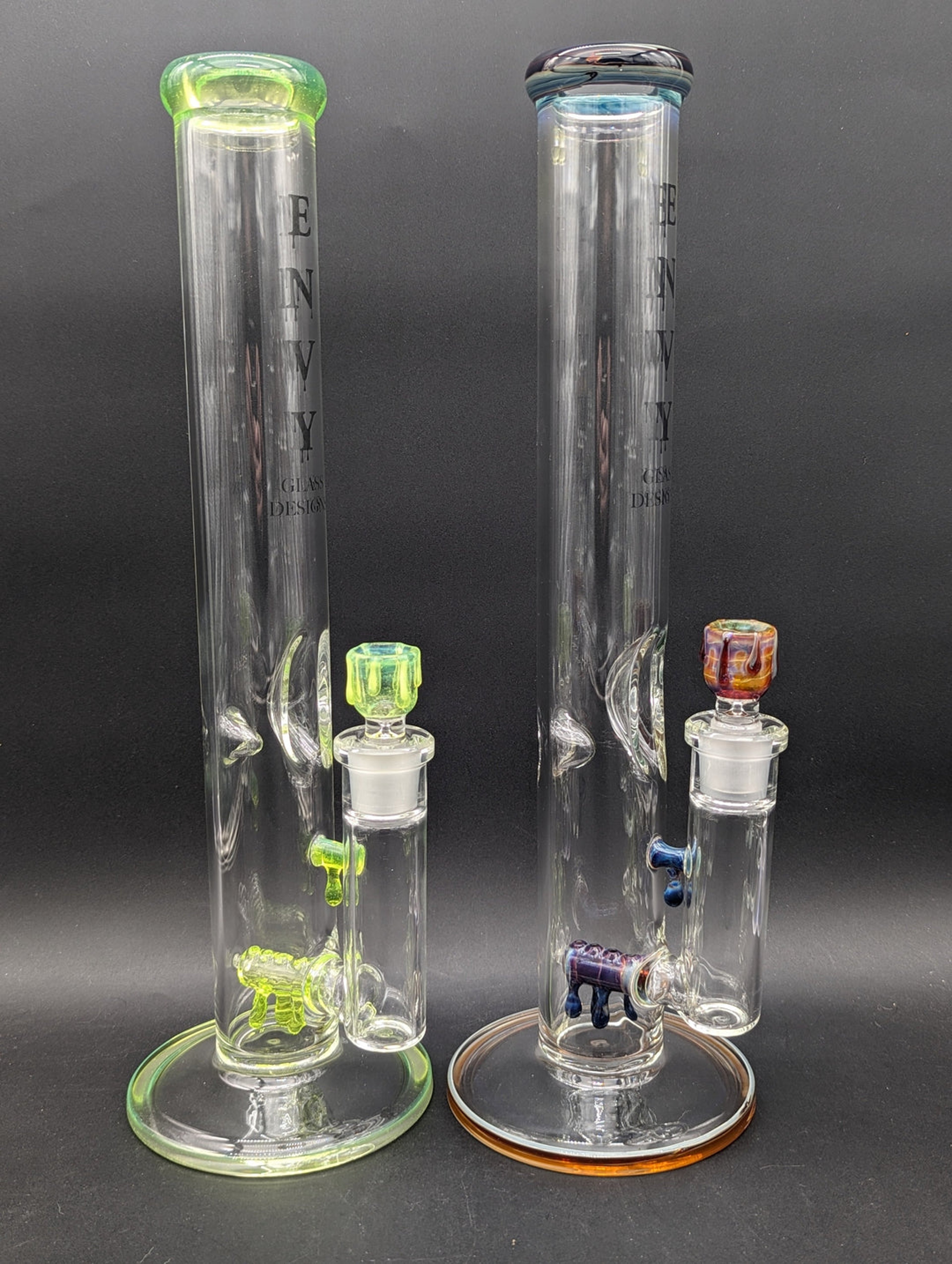ENVY GLASS 16" INLINE CANDLE SERIES STRAIGHT BONG image 0