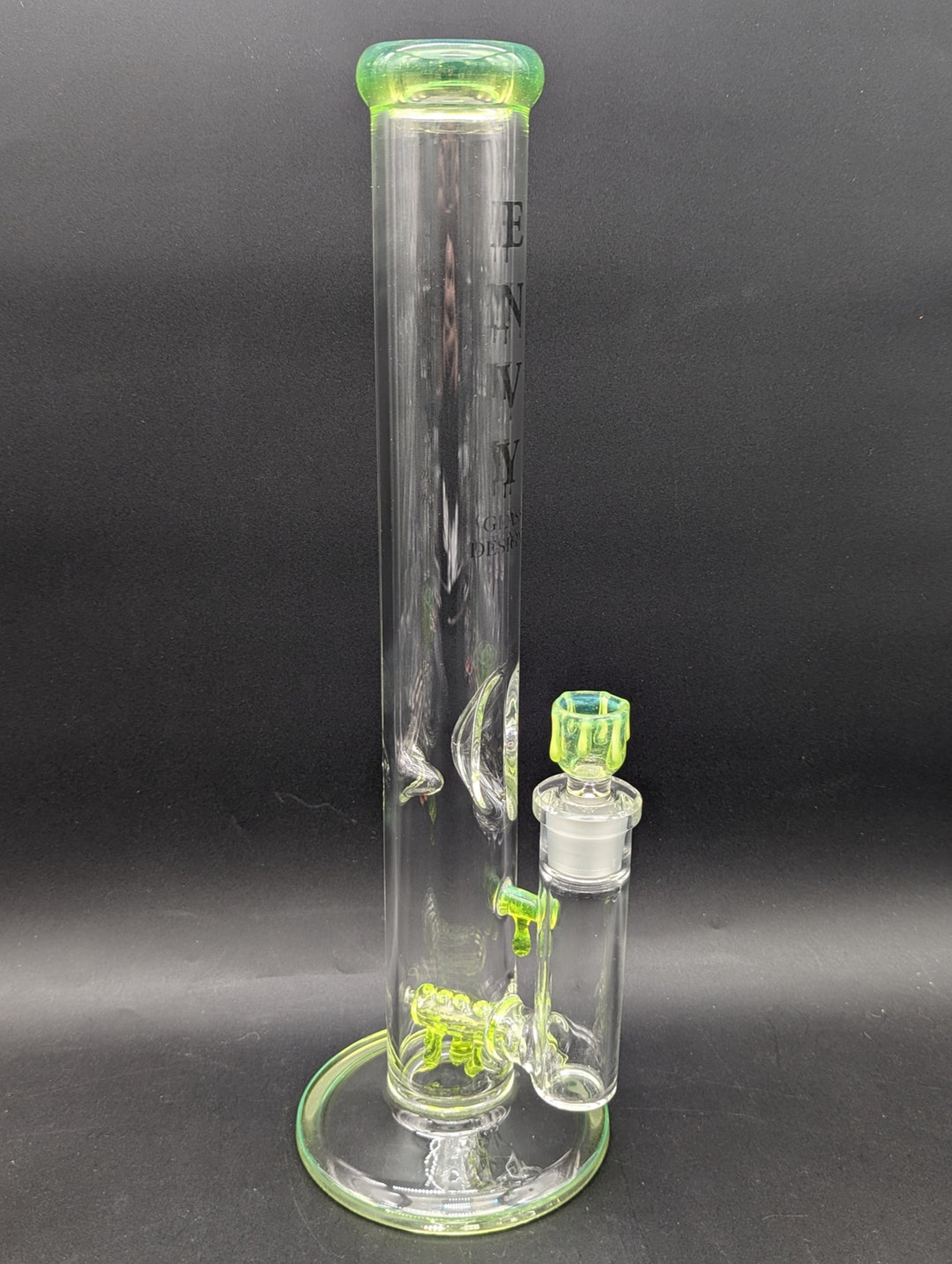 Preview pic of ENVY GLASS 16" INLINE CANDLE SERIES STRAIGHT BONG