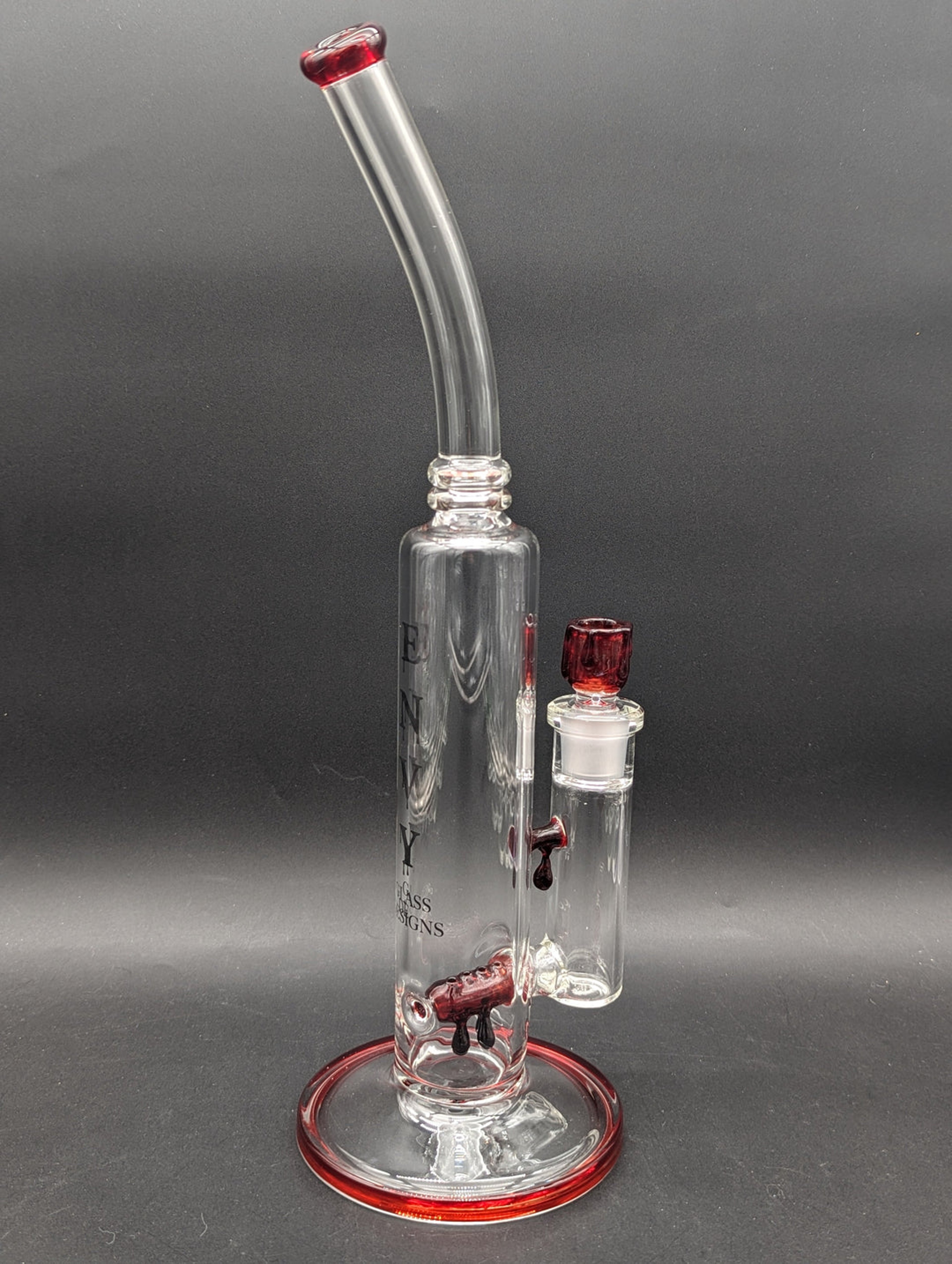 ENVY GLASS 16" INLINE CANDLE SERIES BENT NECK BONG image 0