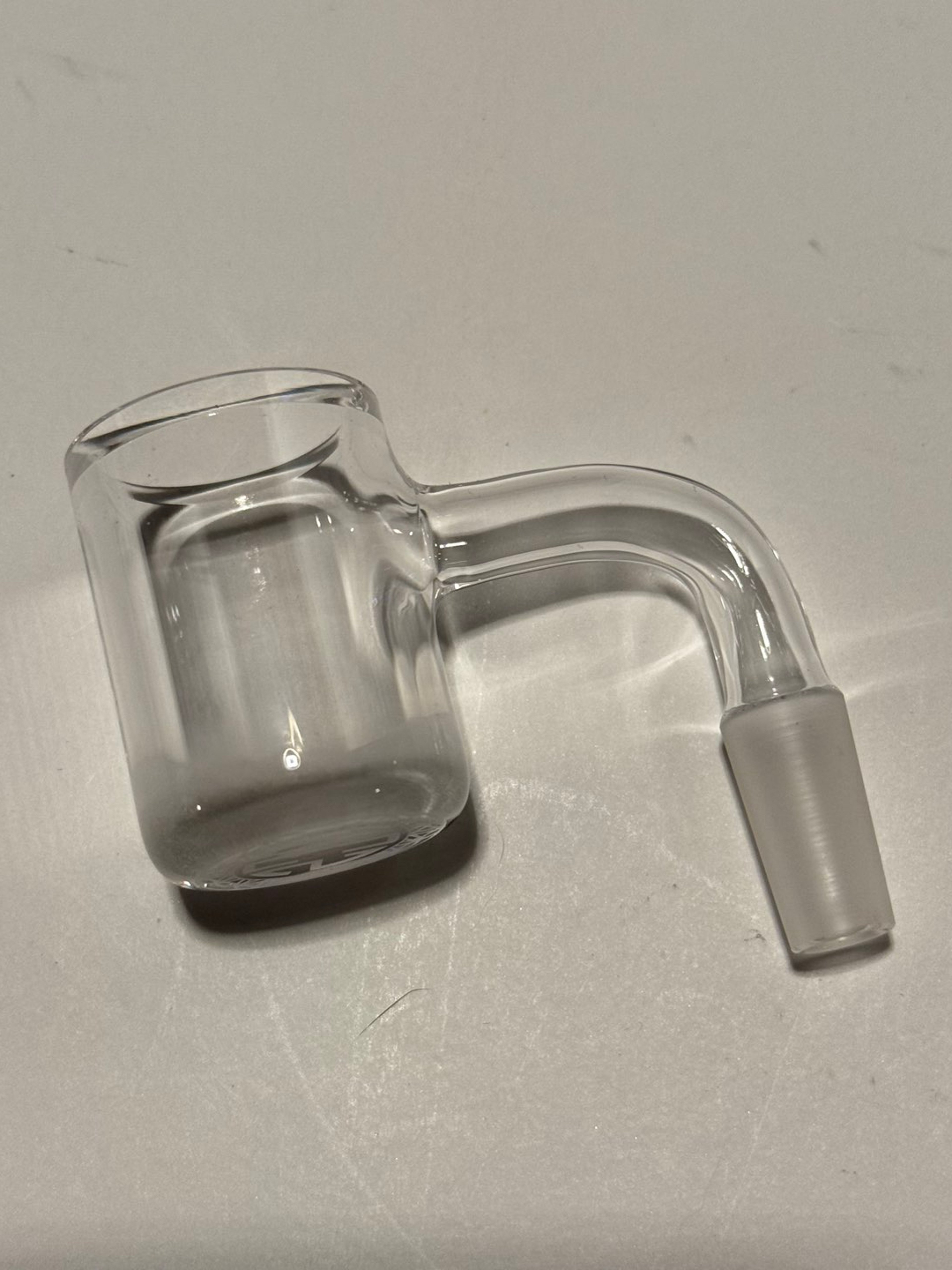 Preview pic of DCS Glass 25mm Flattop Quartz Banger 10mm Male 90° Degree Joint