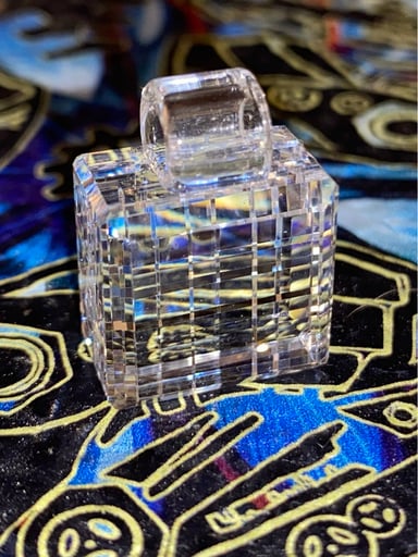Preview pic of Clear Faceted Double Coricello Mini Pendant (by Mr. Facet)