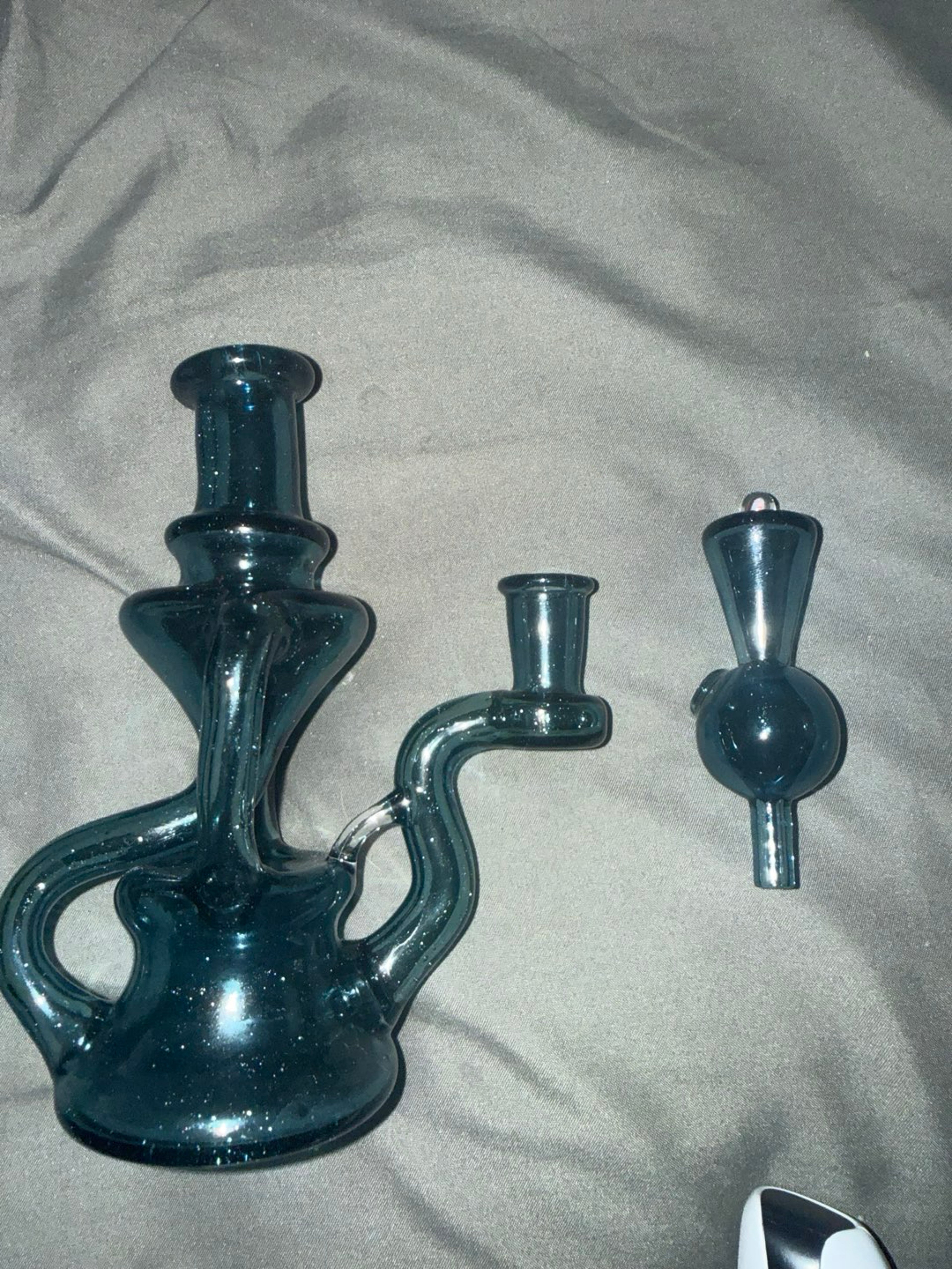 Preview pic of Crawford mini recycler, blue stardust