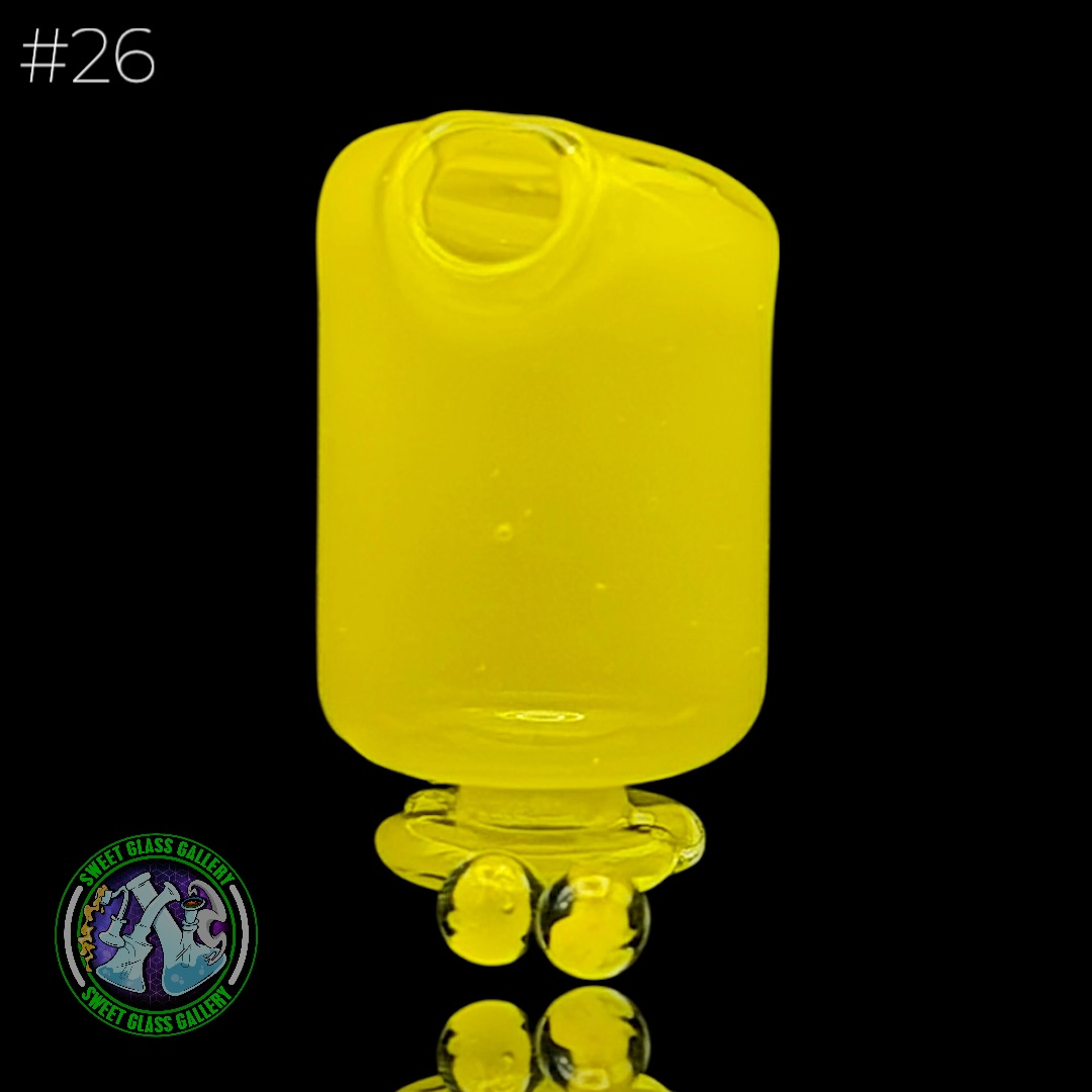 Preview pic of Kizmit Glass - Pivot Top #26 (Chartreuse)