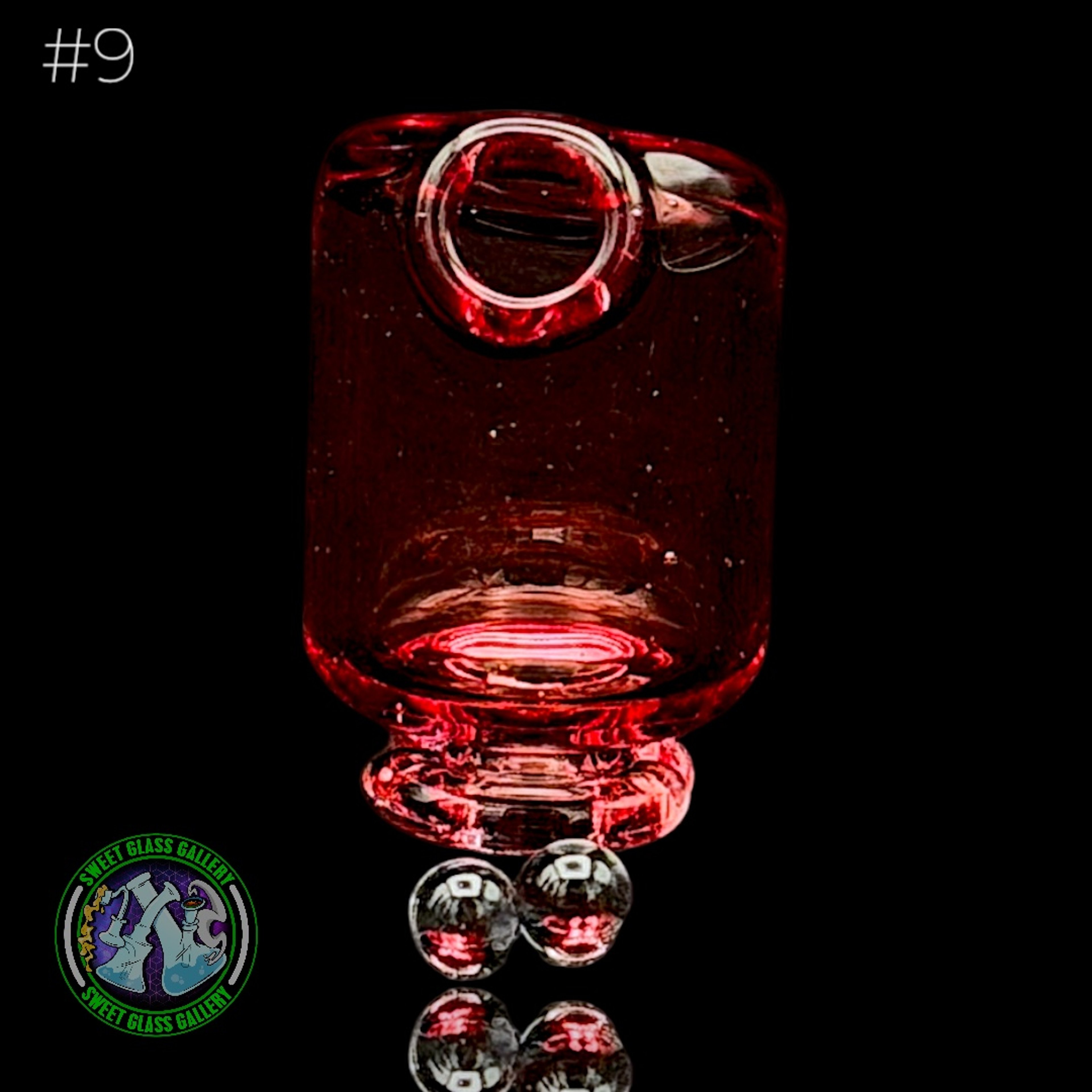 Preview pic of Kizmit Glass - Pivot Top #9 (Ruby Slippers)