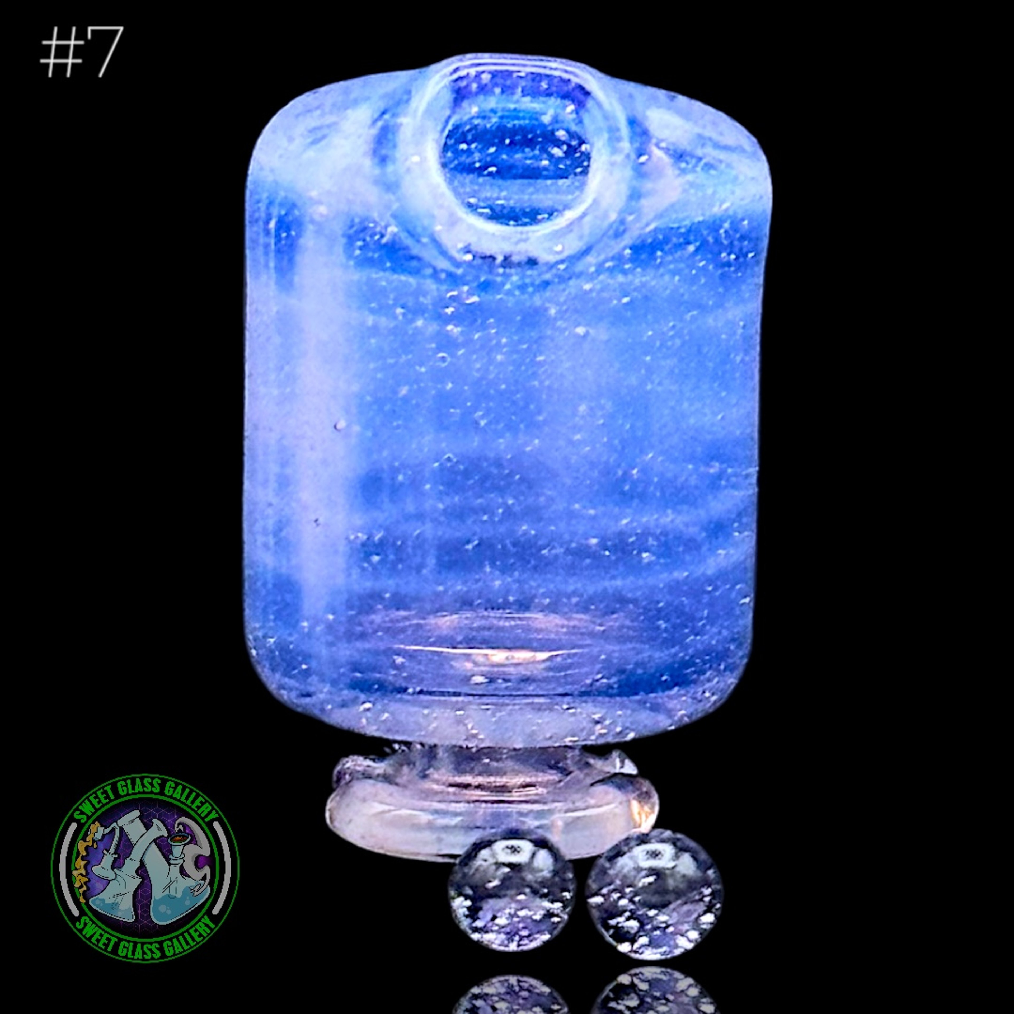 Preview pic of Kizmit Glass - Pivot Top #7 (Opal Purple Lollipop)