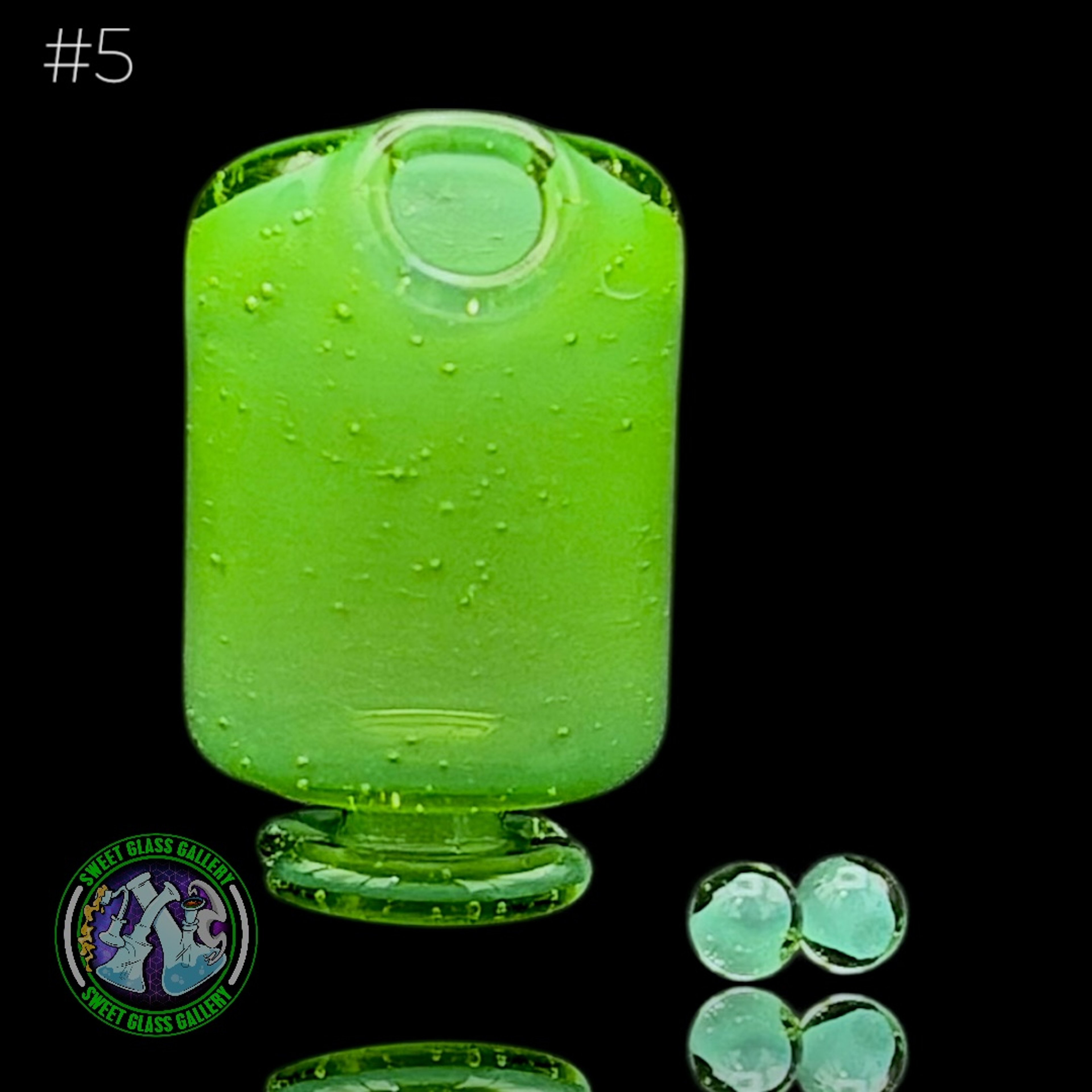 Preview pic of Kizmit Glass - Pivot Top #5 (Seawead)
