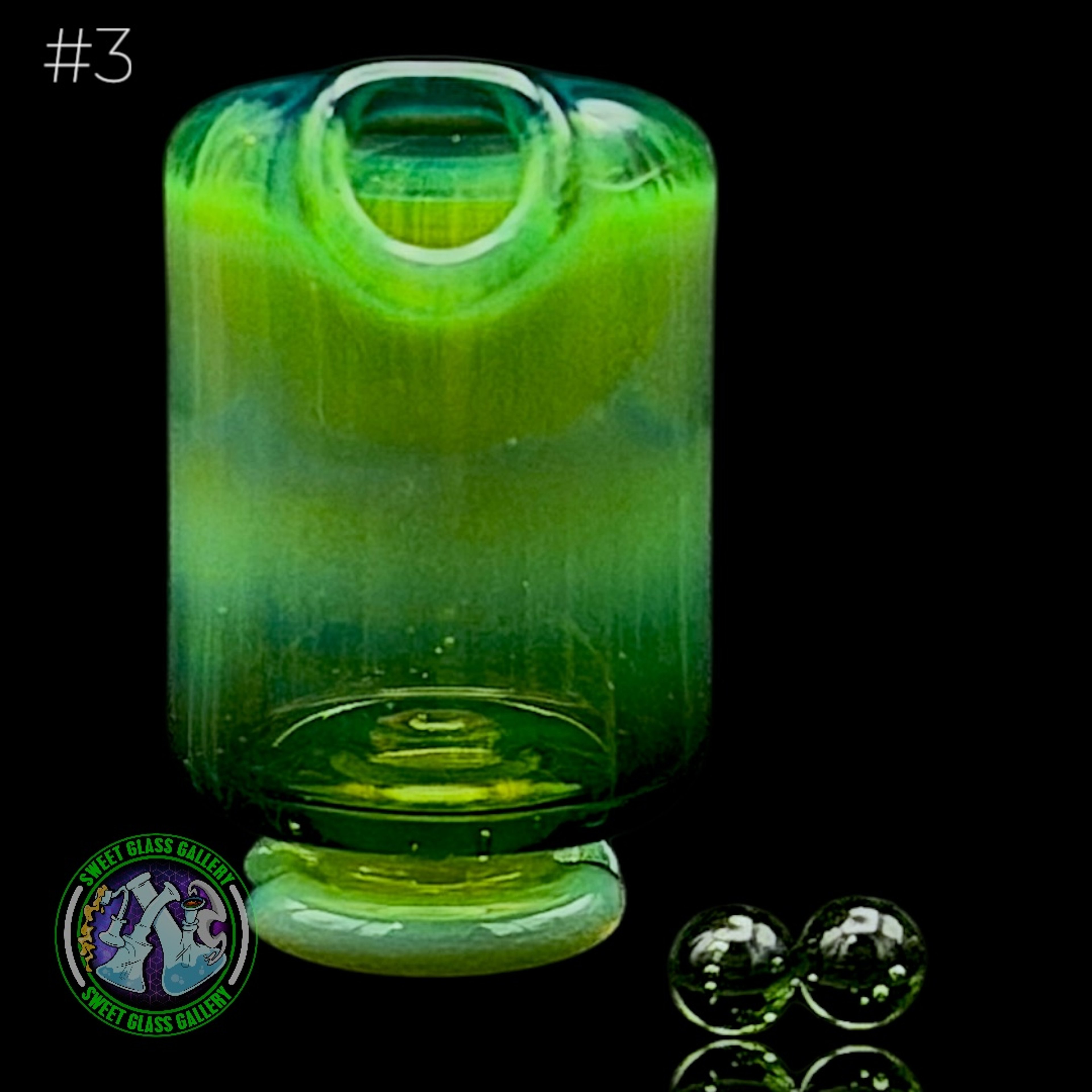 Preview pic of Kizmit Glass - Pivot Top #3 (Green Energy)