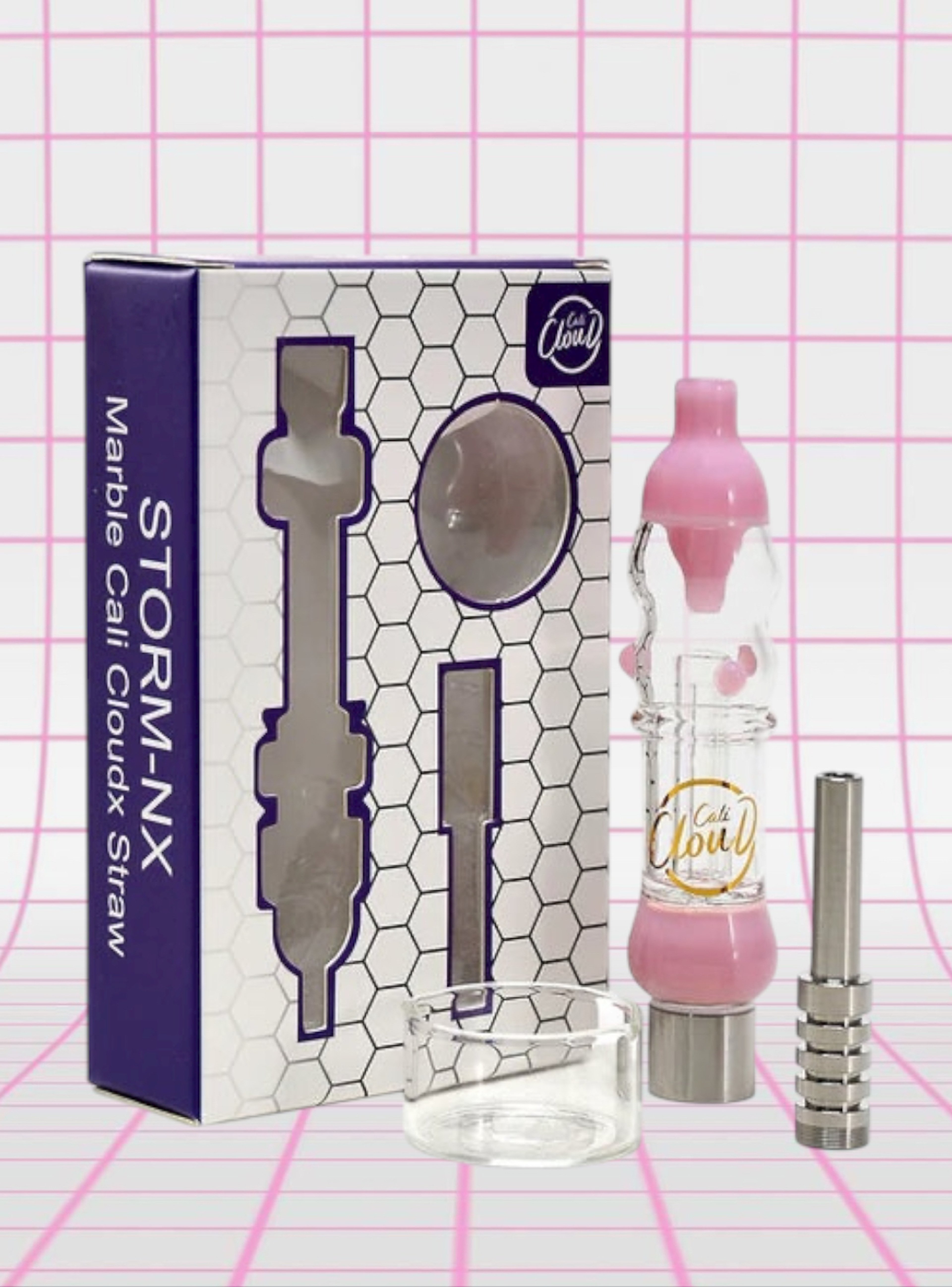 Cali CloudX 💞 Mini Nectar Collector Straw NC-25 Storm-NX in Pink image 0