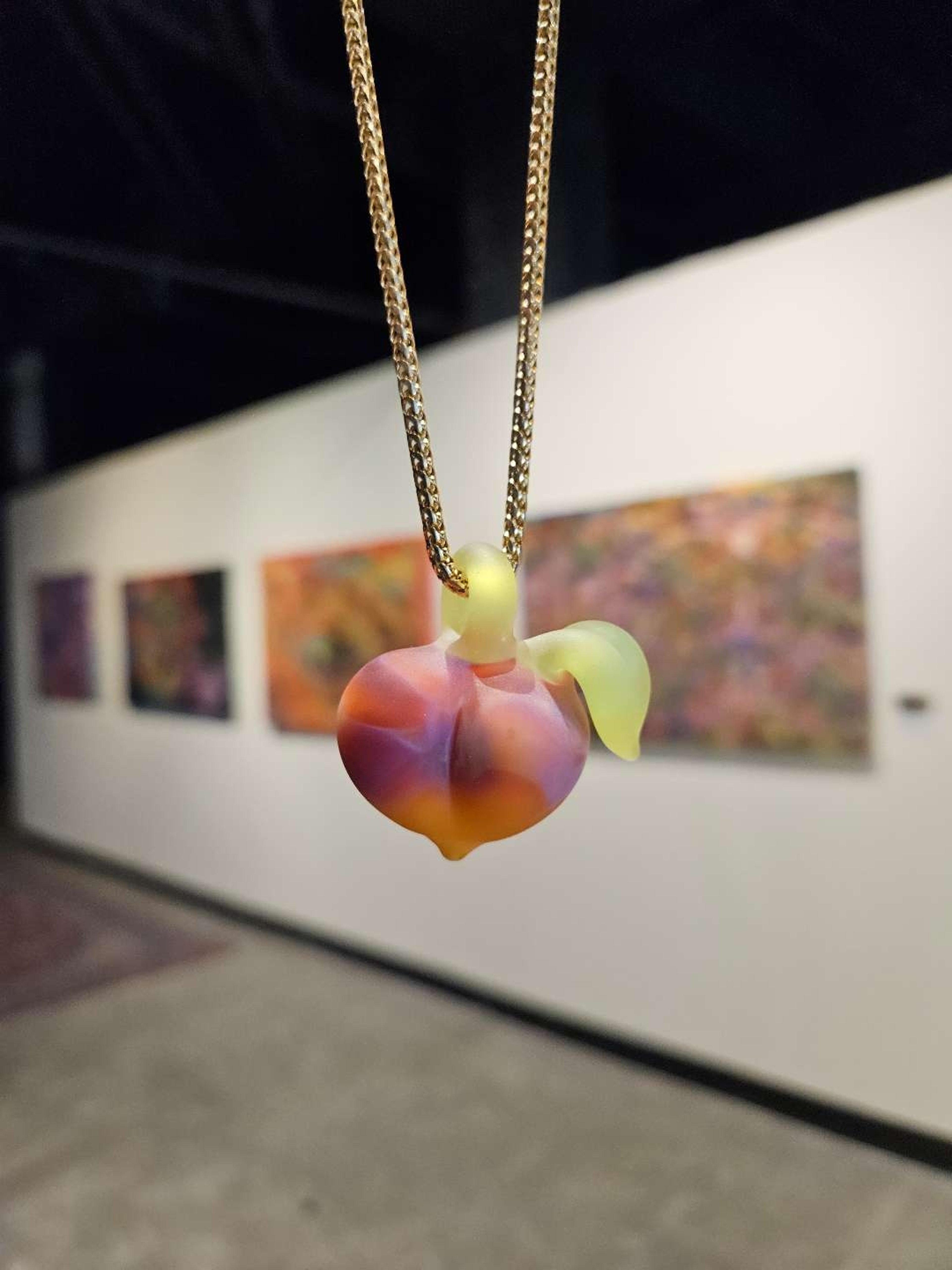 Preview pic of Gnarly Carla Peach pendant