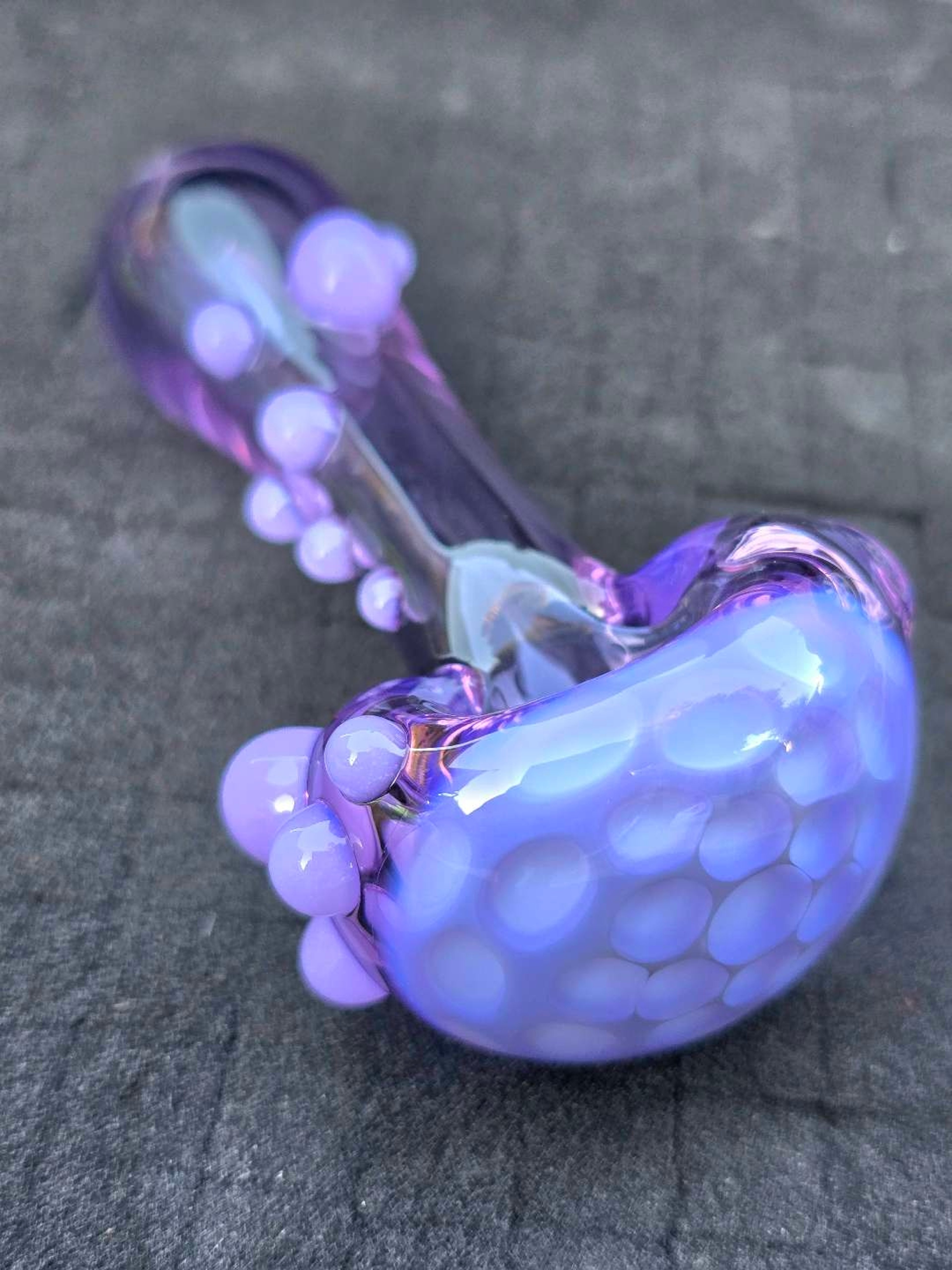 Preview pic of Purple Honeycomb Glass Pipe