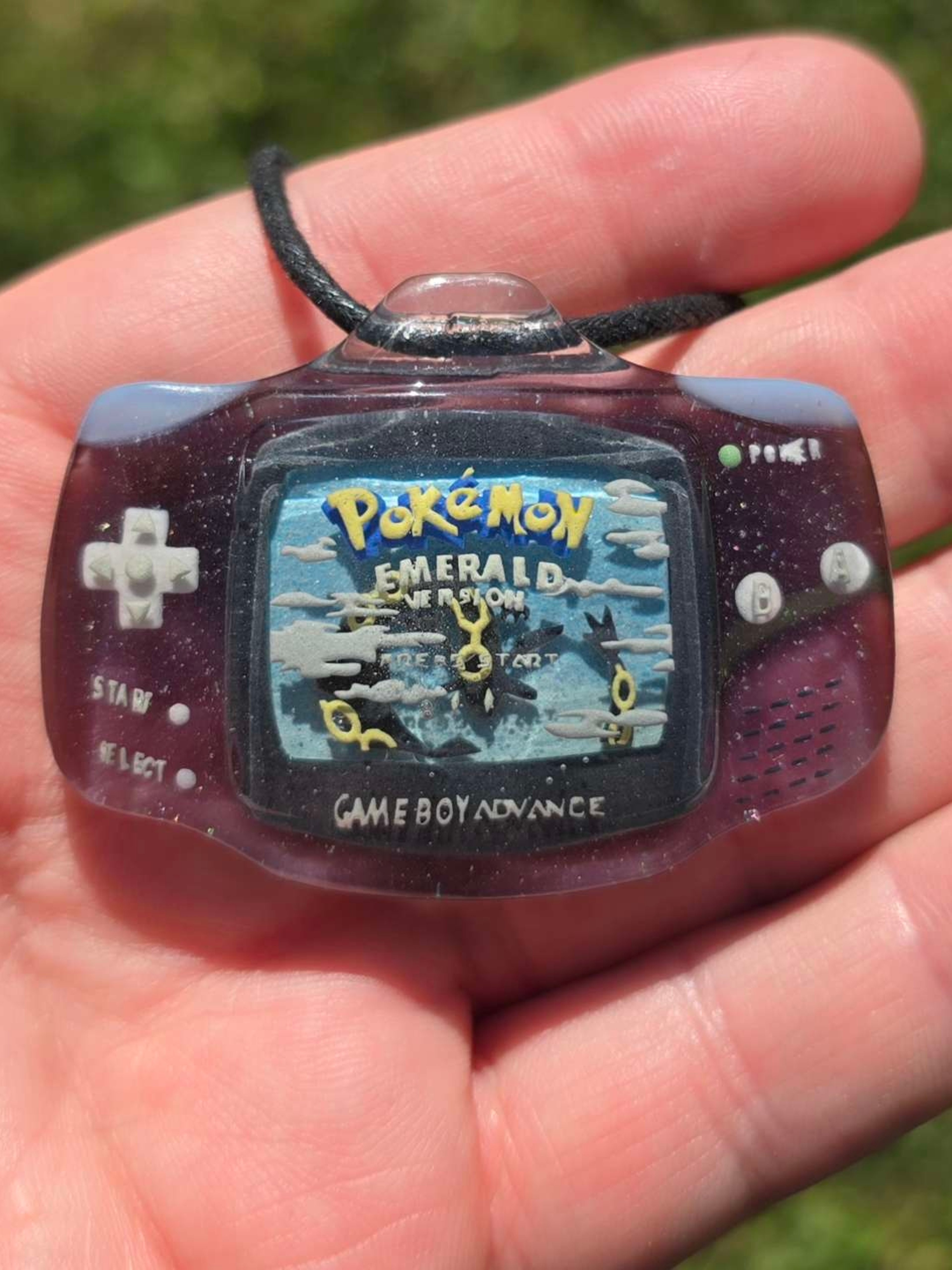 Preview pic of Pokemon Emerald Gameboy Advance Layered Glow Pendant