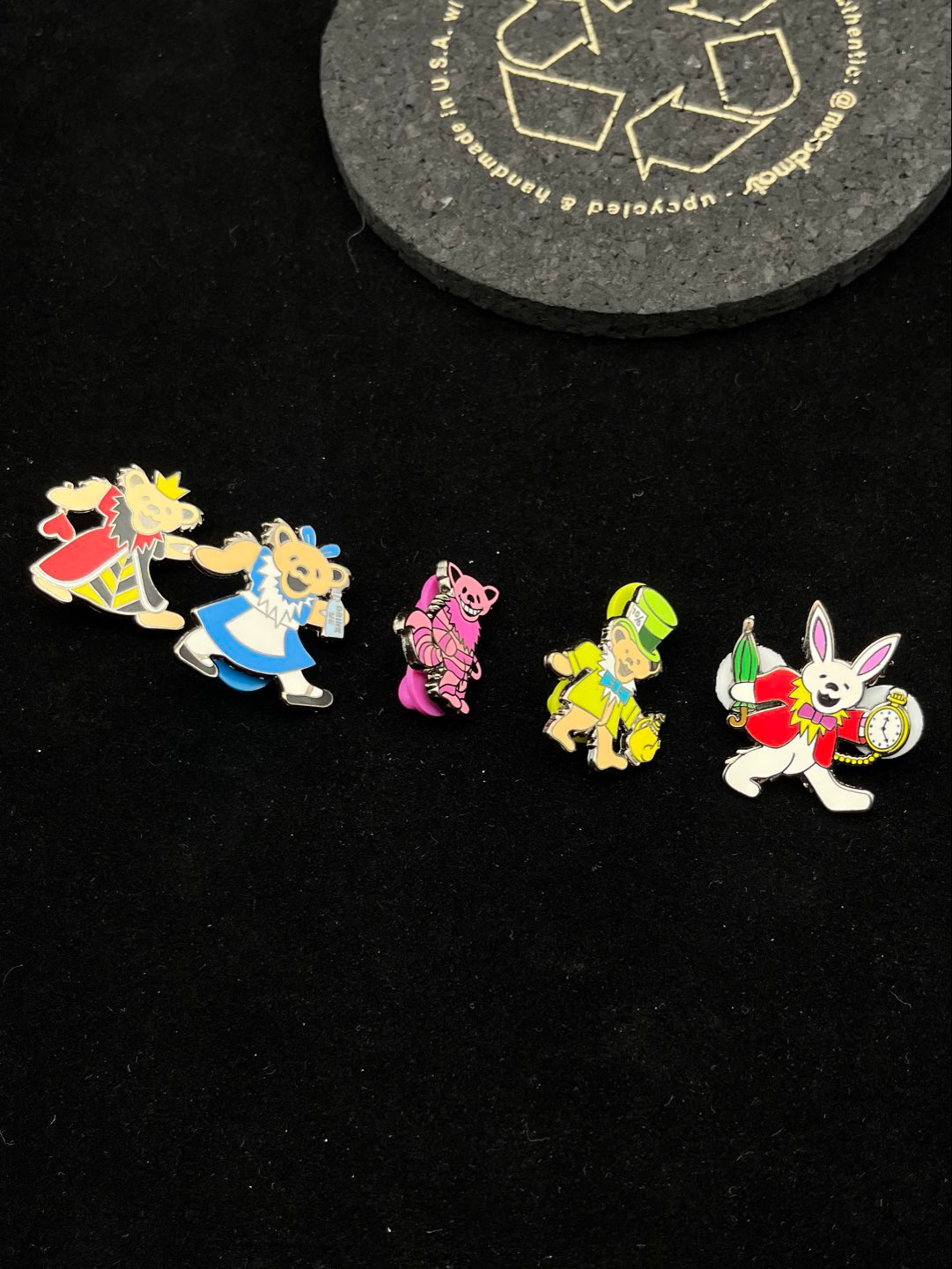 Alice in Wonderland Grateful Dead Pin Set image 0
