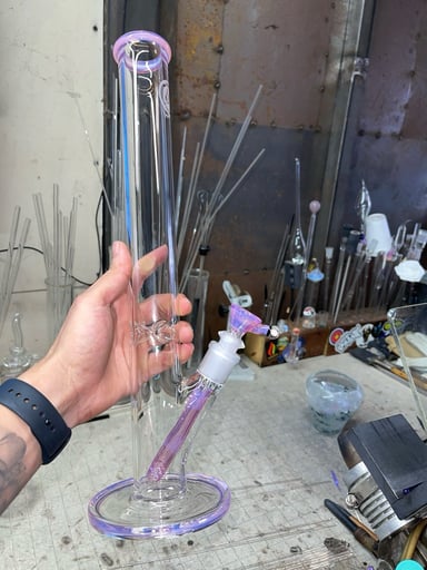 Preview pic of Karmaline color, 16”x44mm 14mm 3 holes slide, gridded steam