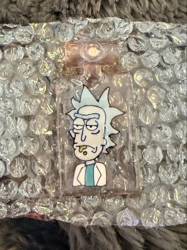 Preview pic of Armor Glass Noah - CFL Rick & Morty disc flip pendant