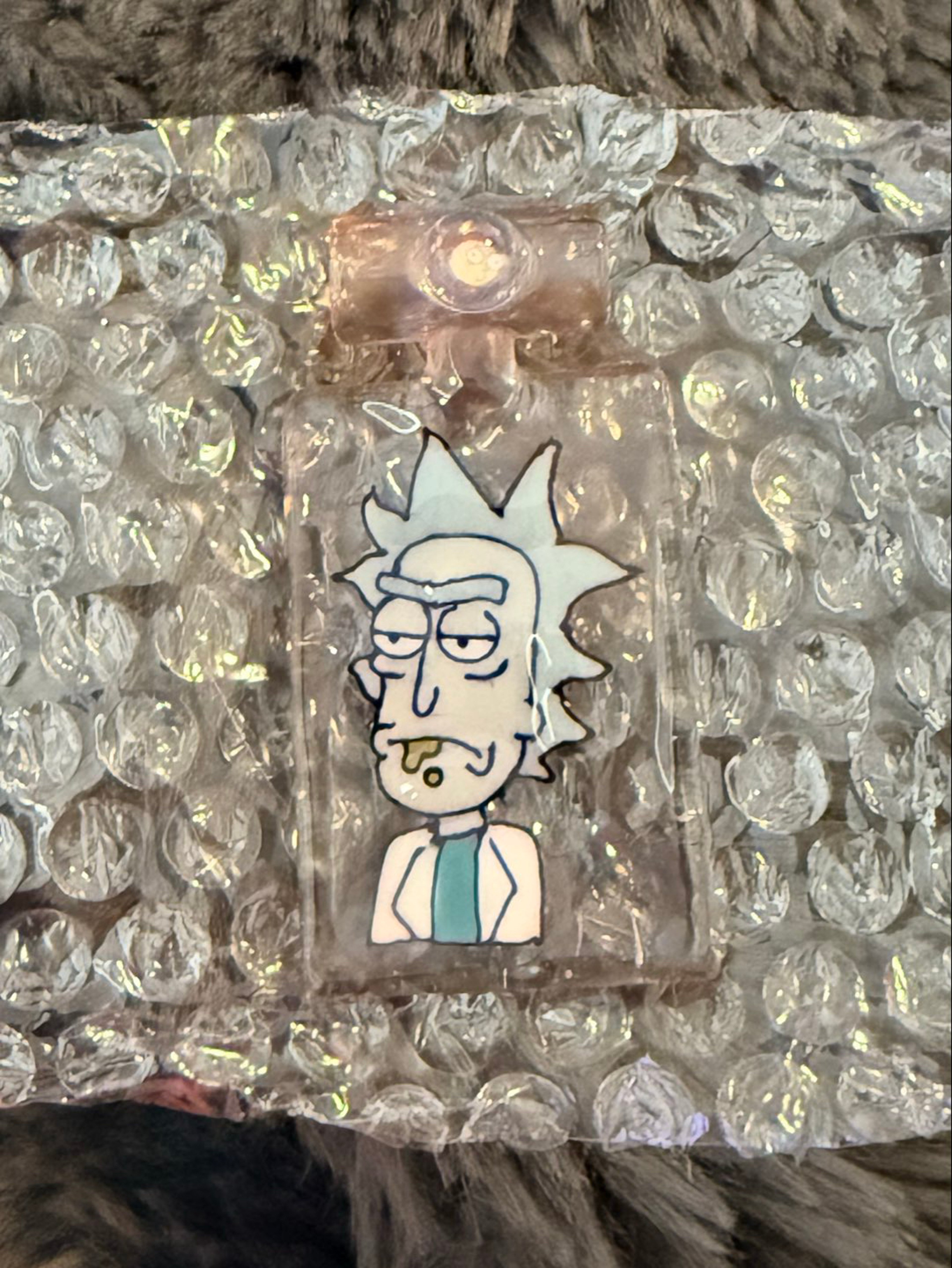 Preview pic of Armor Glass Noah - CFL Rick & Morty disc flip pendant