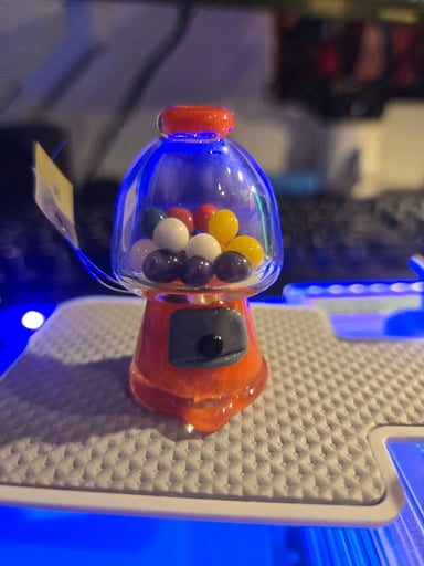 Preview pic of NEW Carb Cap Gumball machine (marbles move inside)