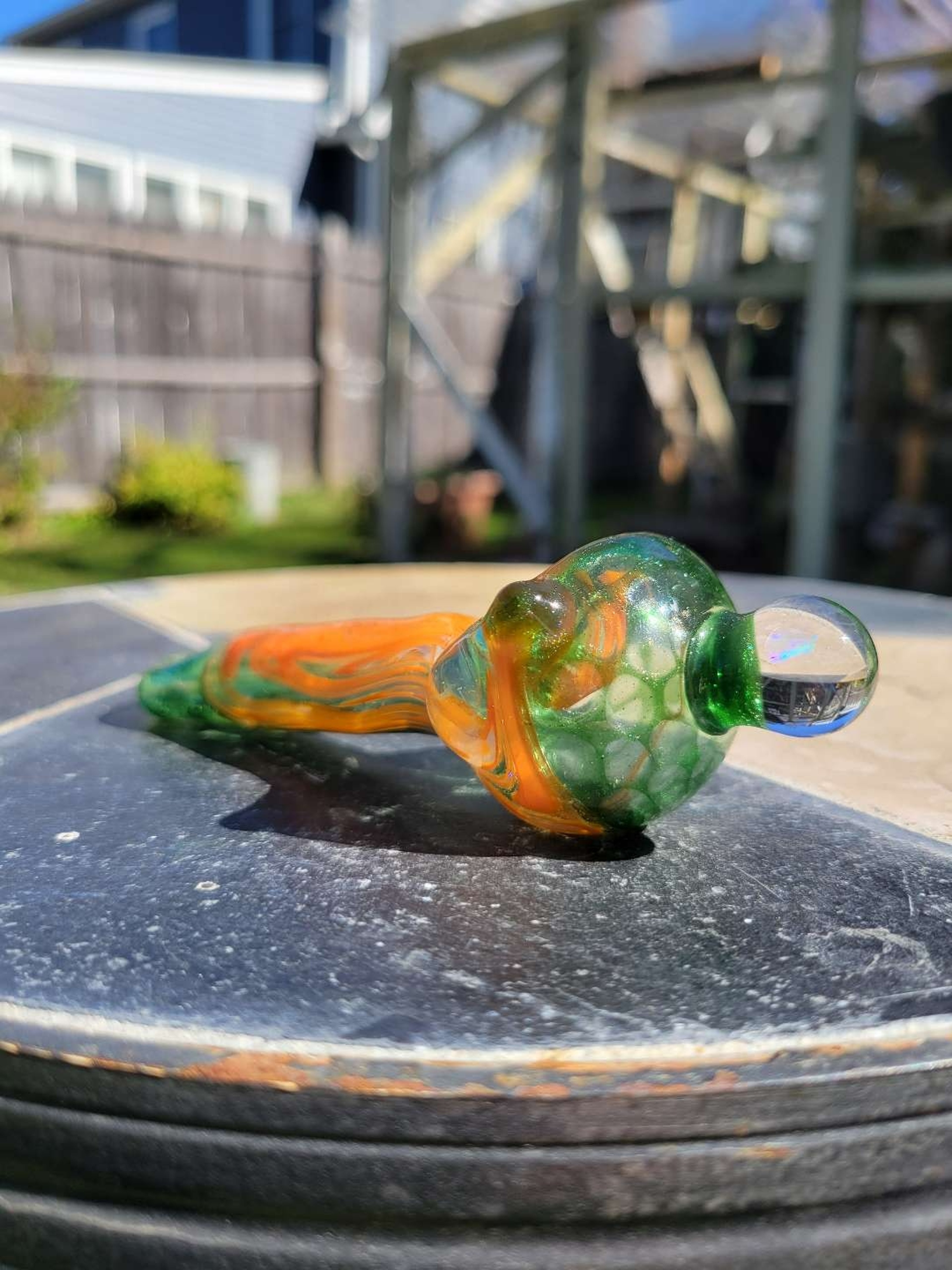 Fully worked 50/50 spoon with opal image 0