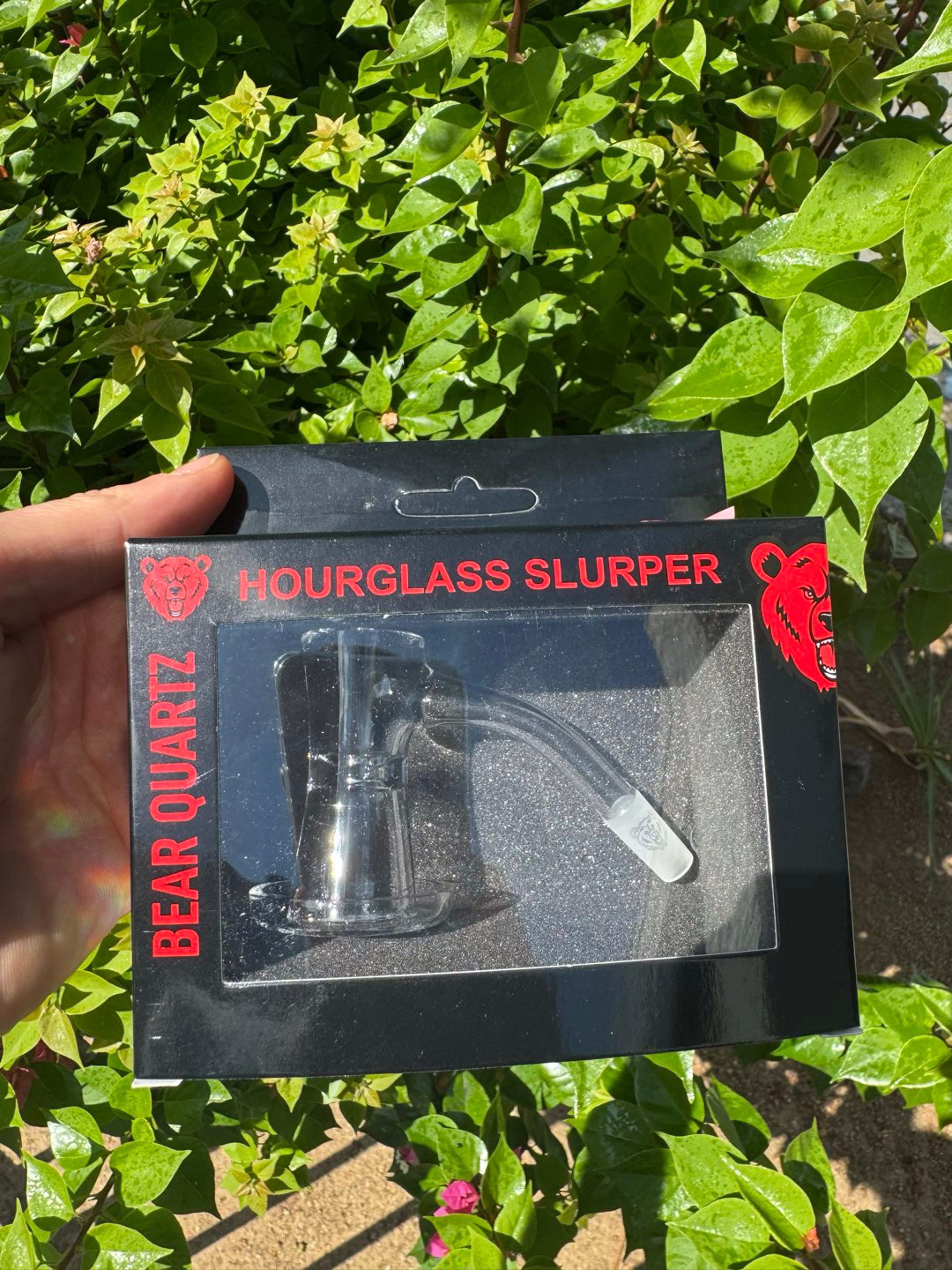 Bear quartz hourglass slurper 10mm 45 image 0