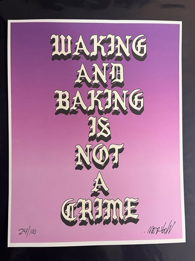 Preview pic of Wookerson ‘waking and baking’ print