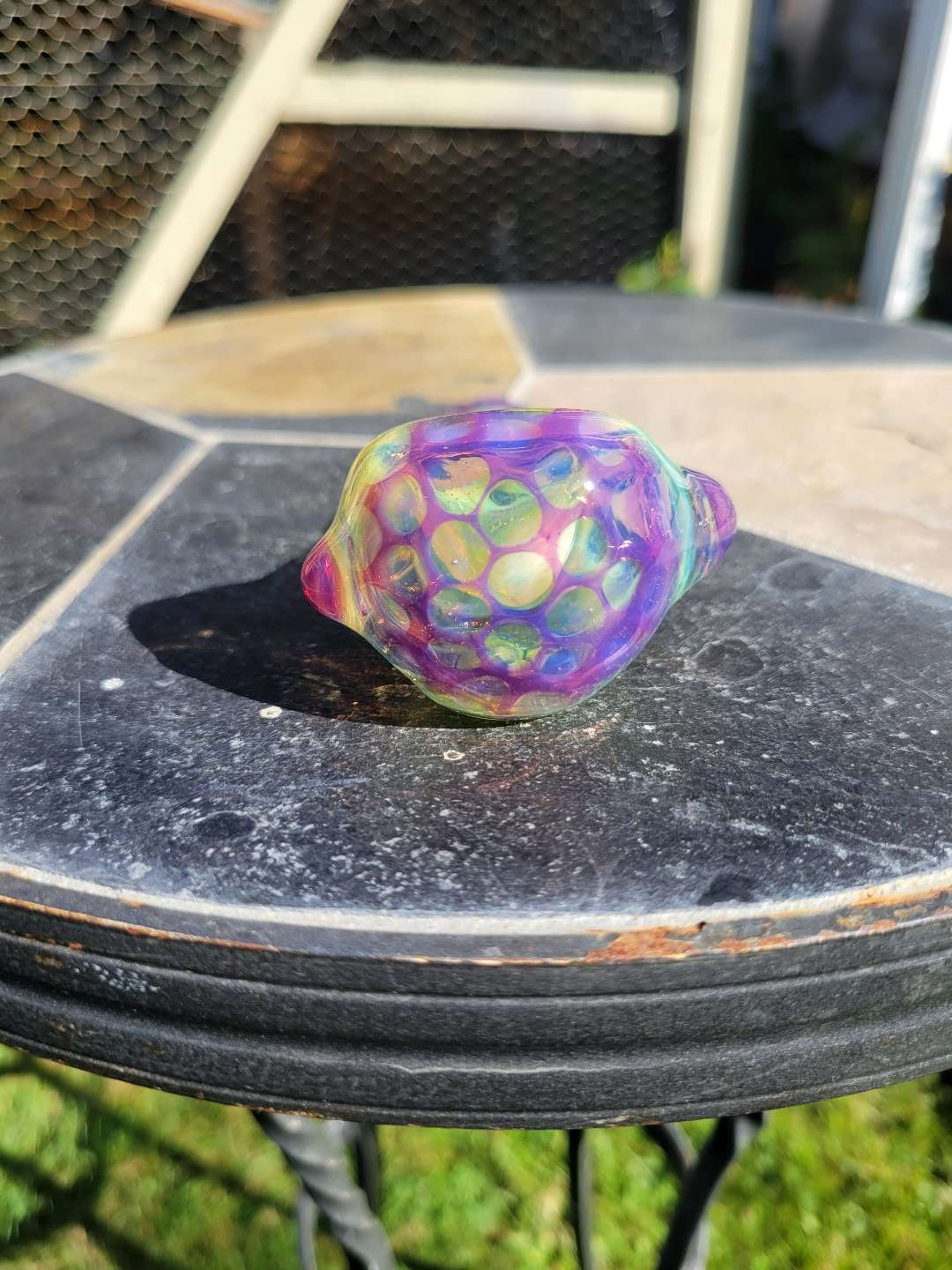 Fullyworked honeycomb cap spoon image 0