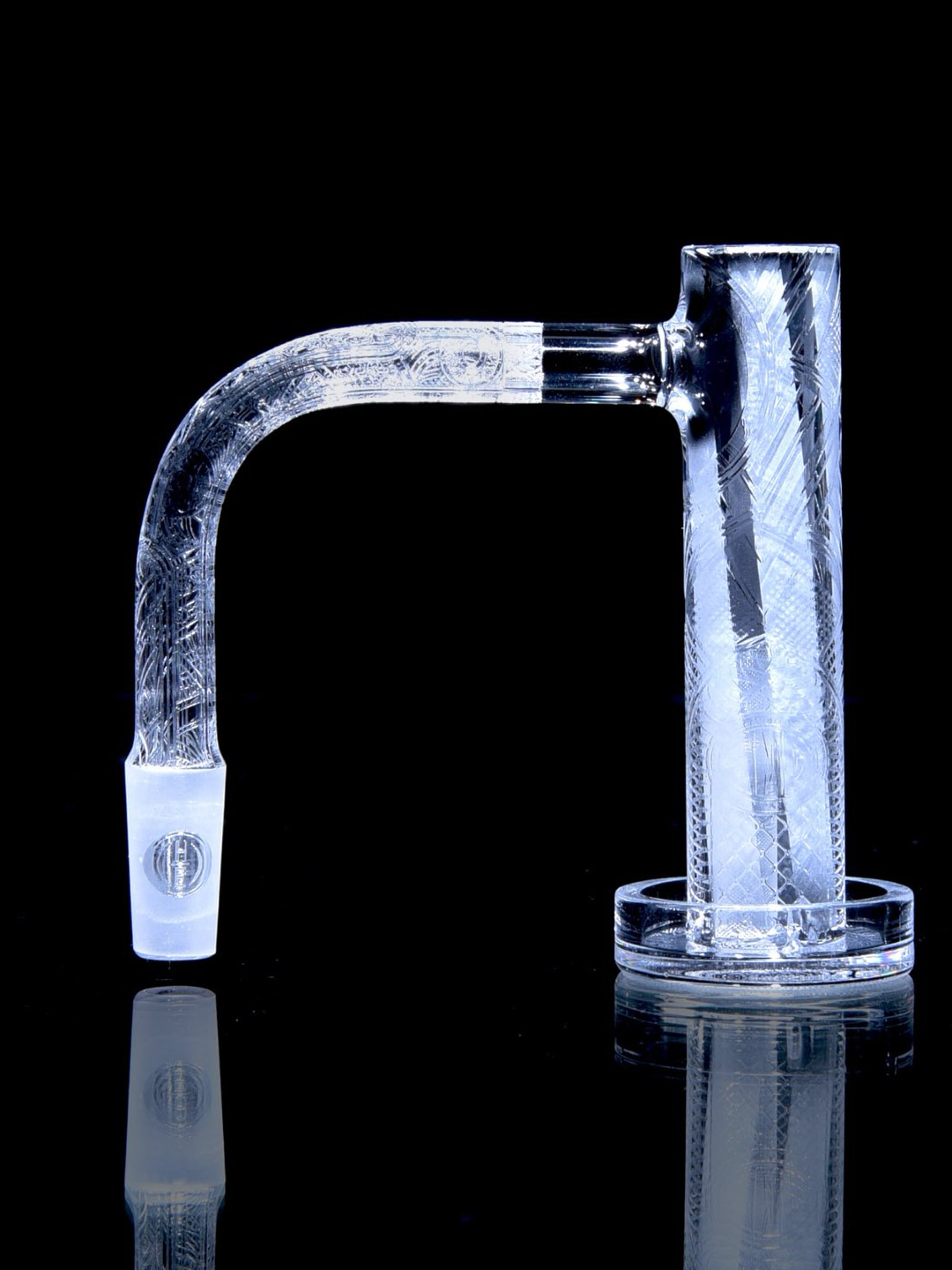 Preview pic of Black Market Glass x Highly Educated - Collab Control Tower MAX Auto-spinning Surface Enhanced Blender w/ SE Pillar - 10mm/90° Joint