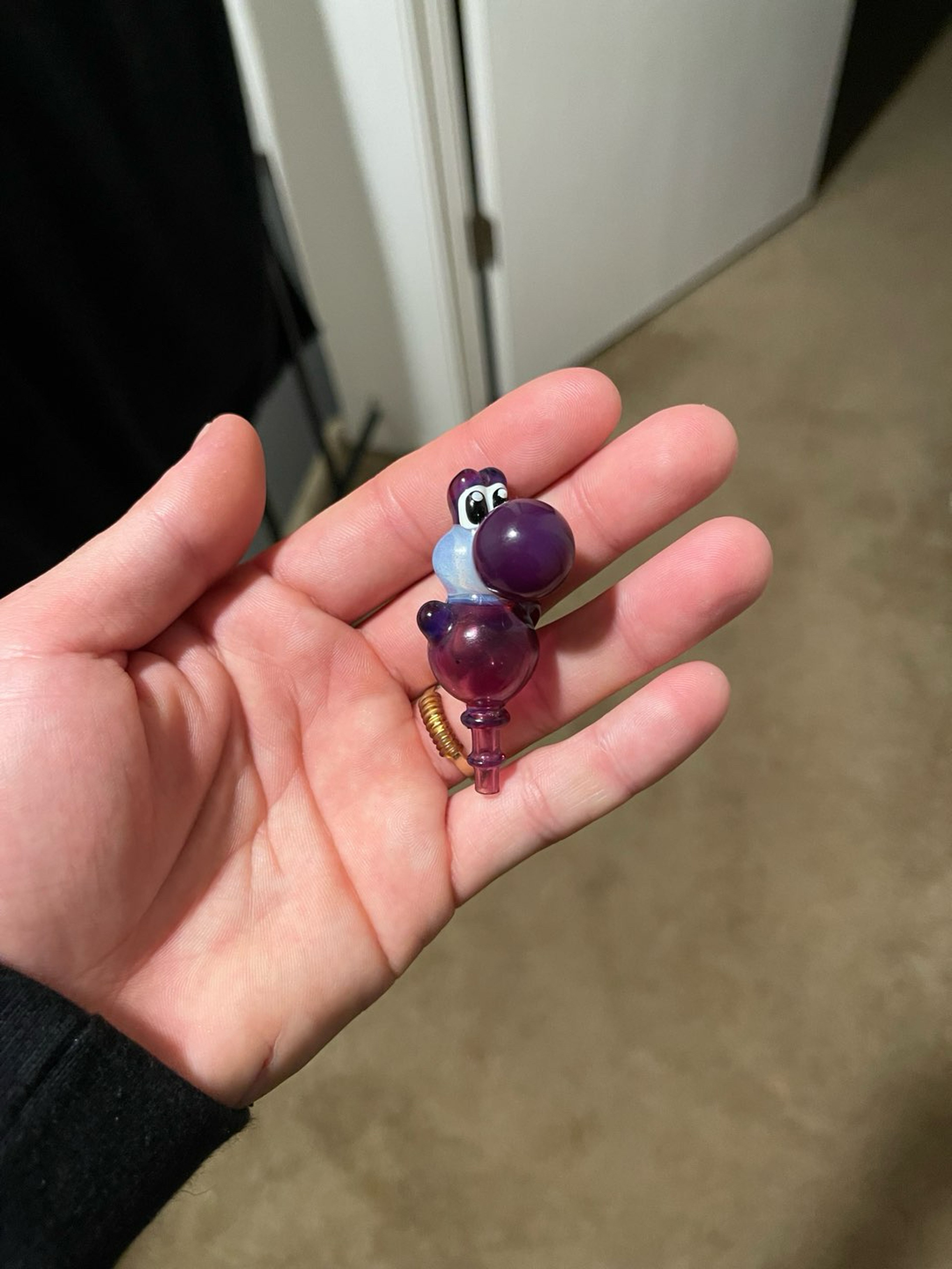 Preview pic of Danigirl glass x Bellzglass Opal Yoshi 3DXL Joystick