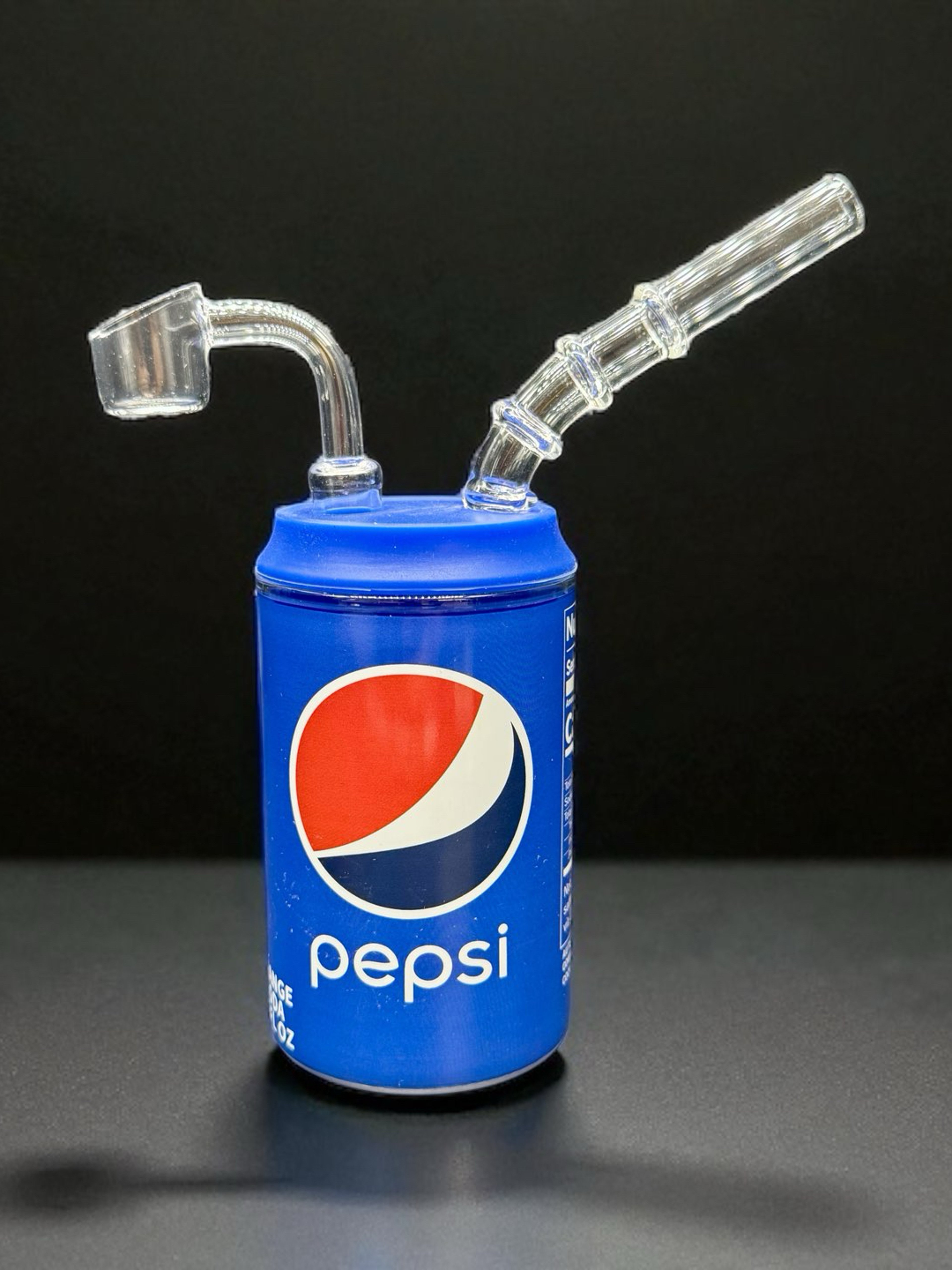 4.5” Pepsi Can Mini Glass Dab Rig with 14mm Quartz Banger – Compact Water Bubbler Design image 0
