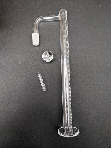 Preview pic of UBER TALL TERP BLENDER QUARTZ BANGER SET | 10" 14MM
