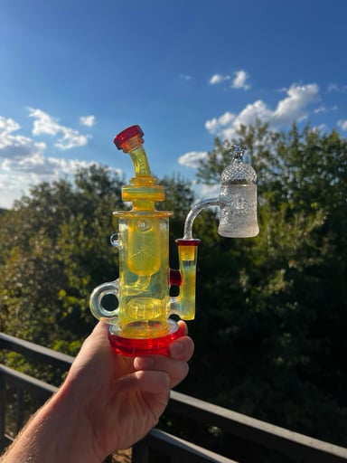 Preview pic of COMBO Deal: Bronx Recycler, Evan Shore Banger, James Langg Cap, Green Blazer Torch, Mystic Timber Dabber, Carrying Case