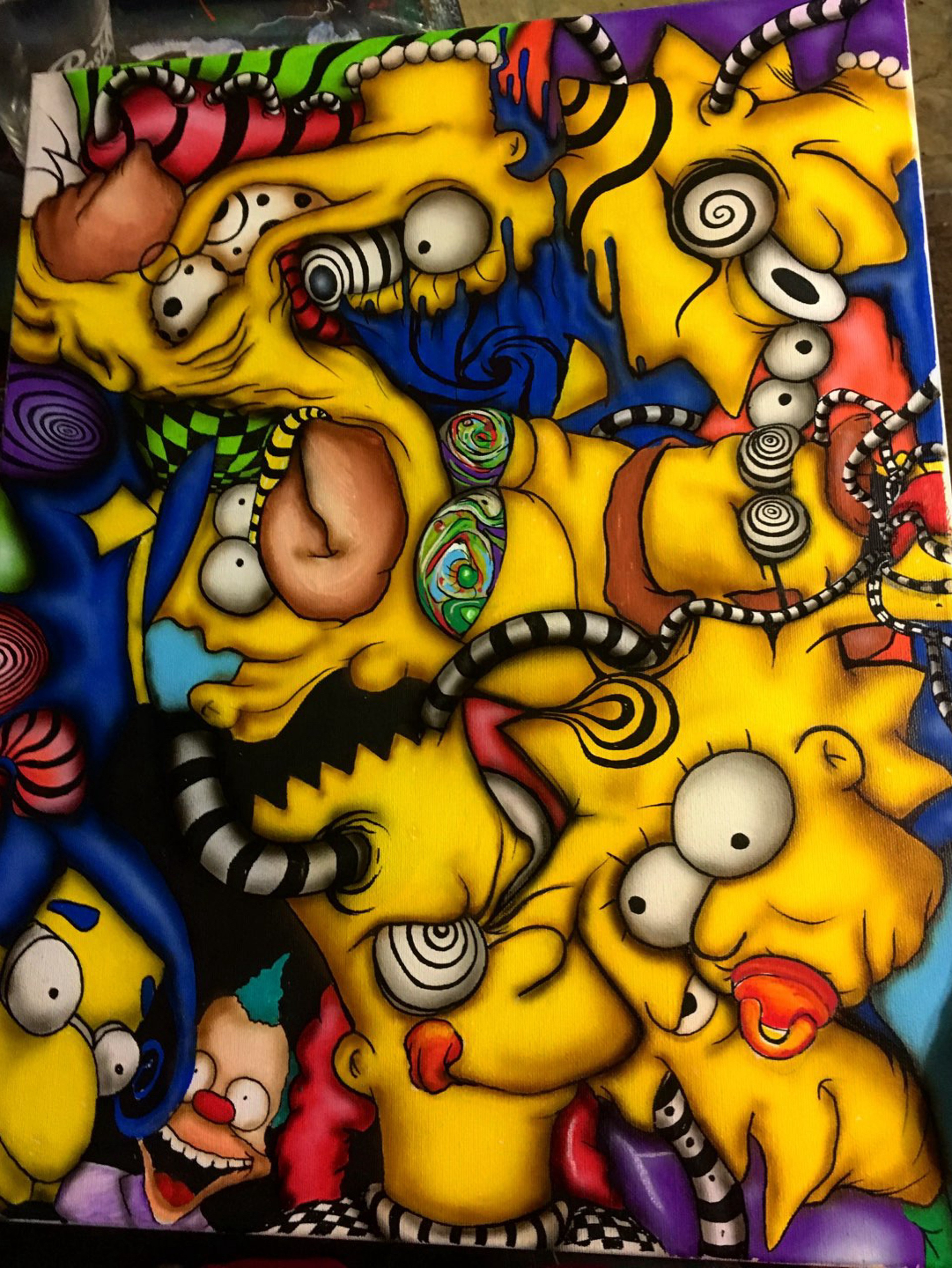 Preview pic of Simpsons mashup mat