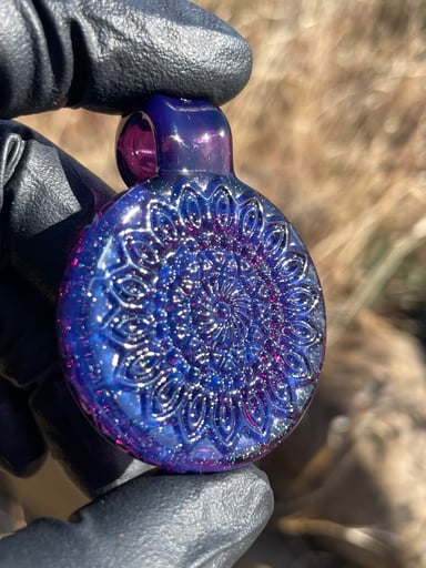 Preview pic of Carved Glass Pendant