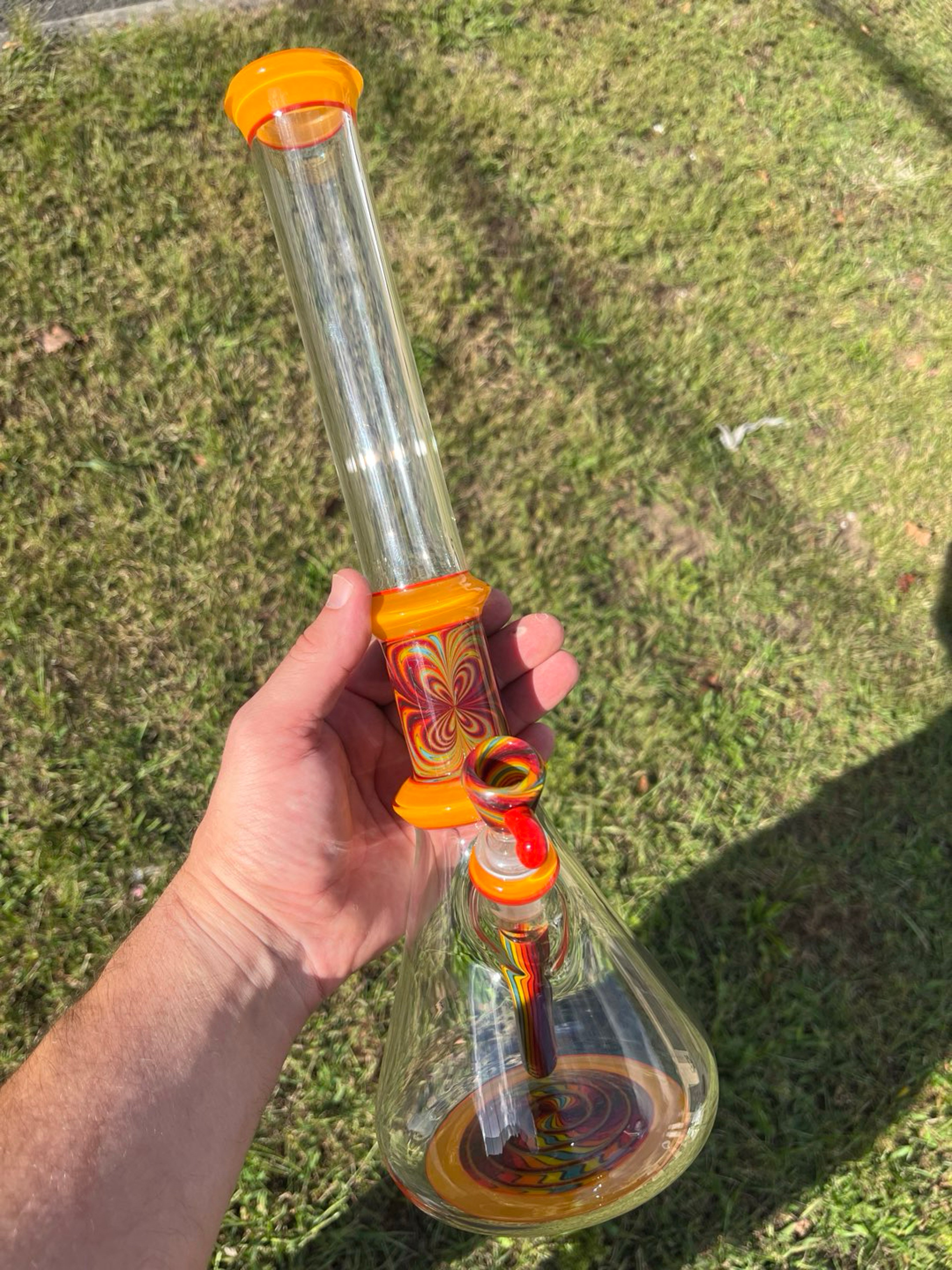 Preview pic of Worked beaker 16” tall