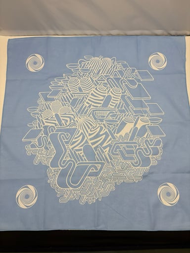 Preview pic of Gong light blue bandana