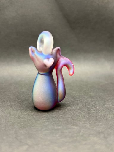 Preview pic of Dichro coated kitty pendant
