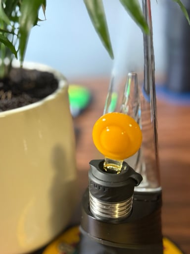 Preview pic of Sacs Glass x Tuff Tethers Puffco Peak Pro “Marsh Gym Badge” 3DXL Joystick (NEW)
