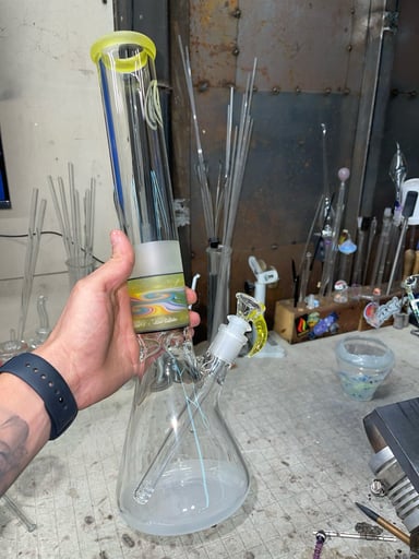 Preview pic of 50mm mouthpiece x17” tall and 14mm 2 holes slide