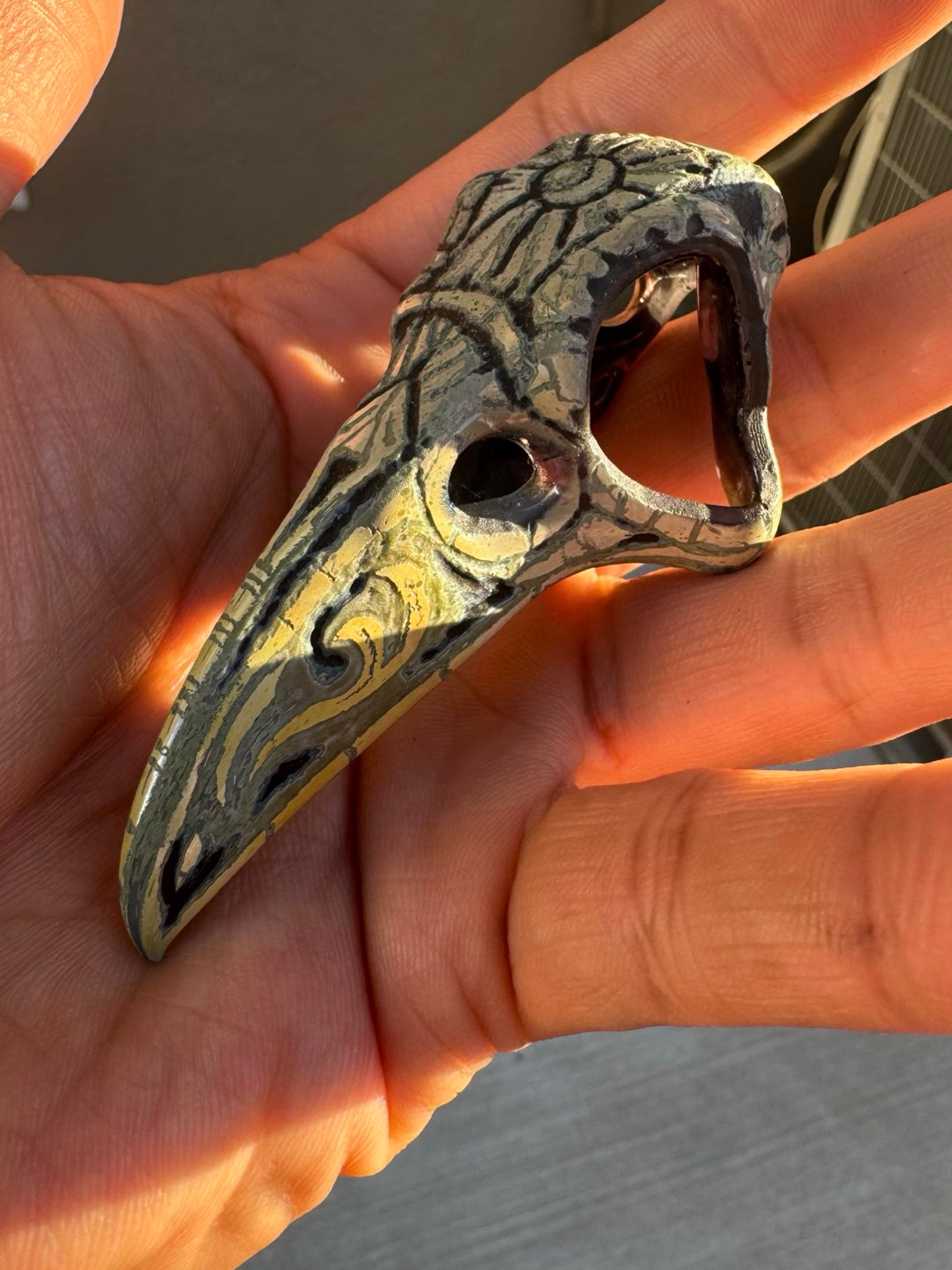 Bishop x Trevy Metal Bird Skull Pendant Khonshu image 0